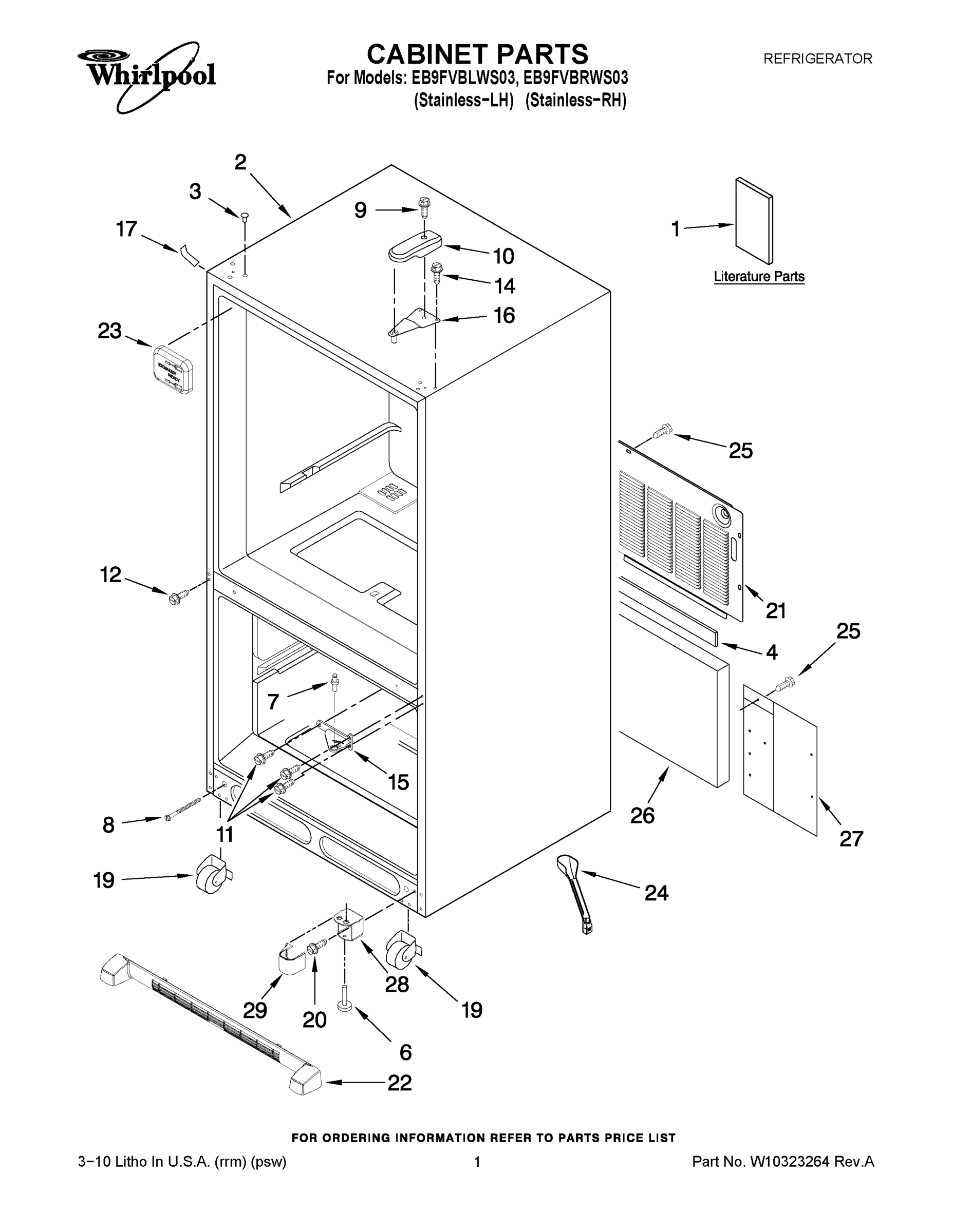 01 - CABINET PARTS