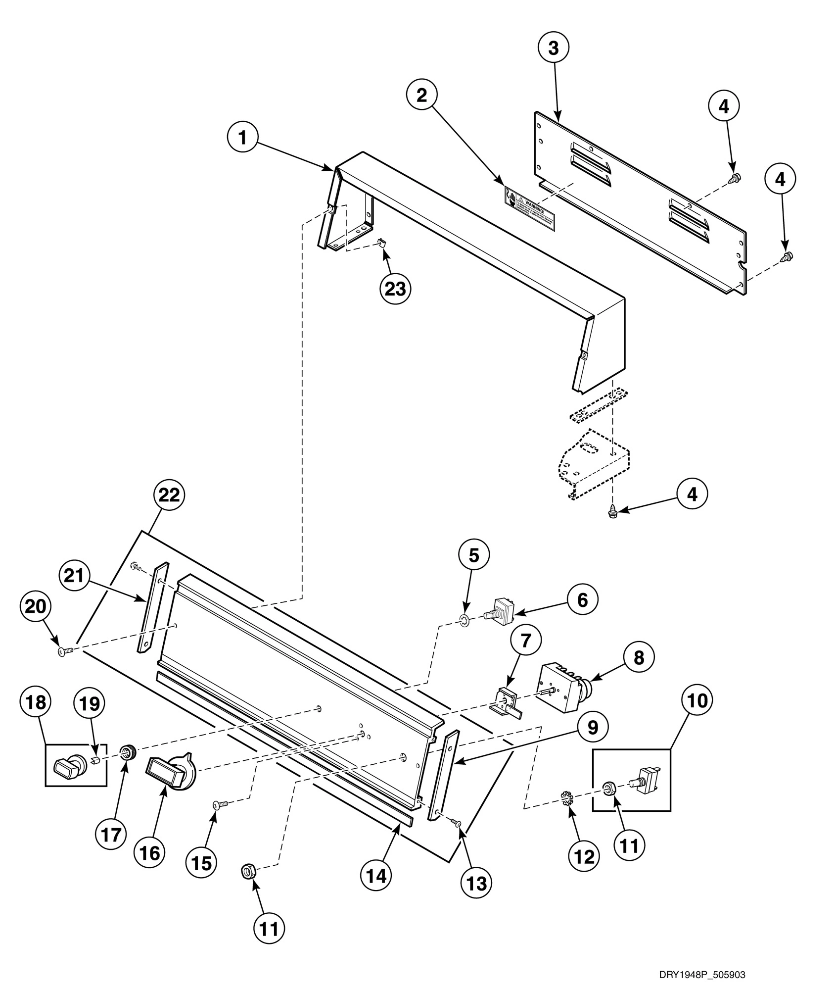 Control Panel, Control Hood and Controls