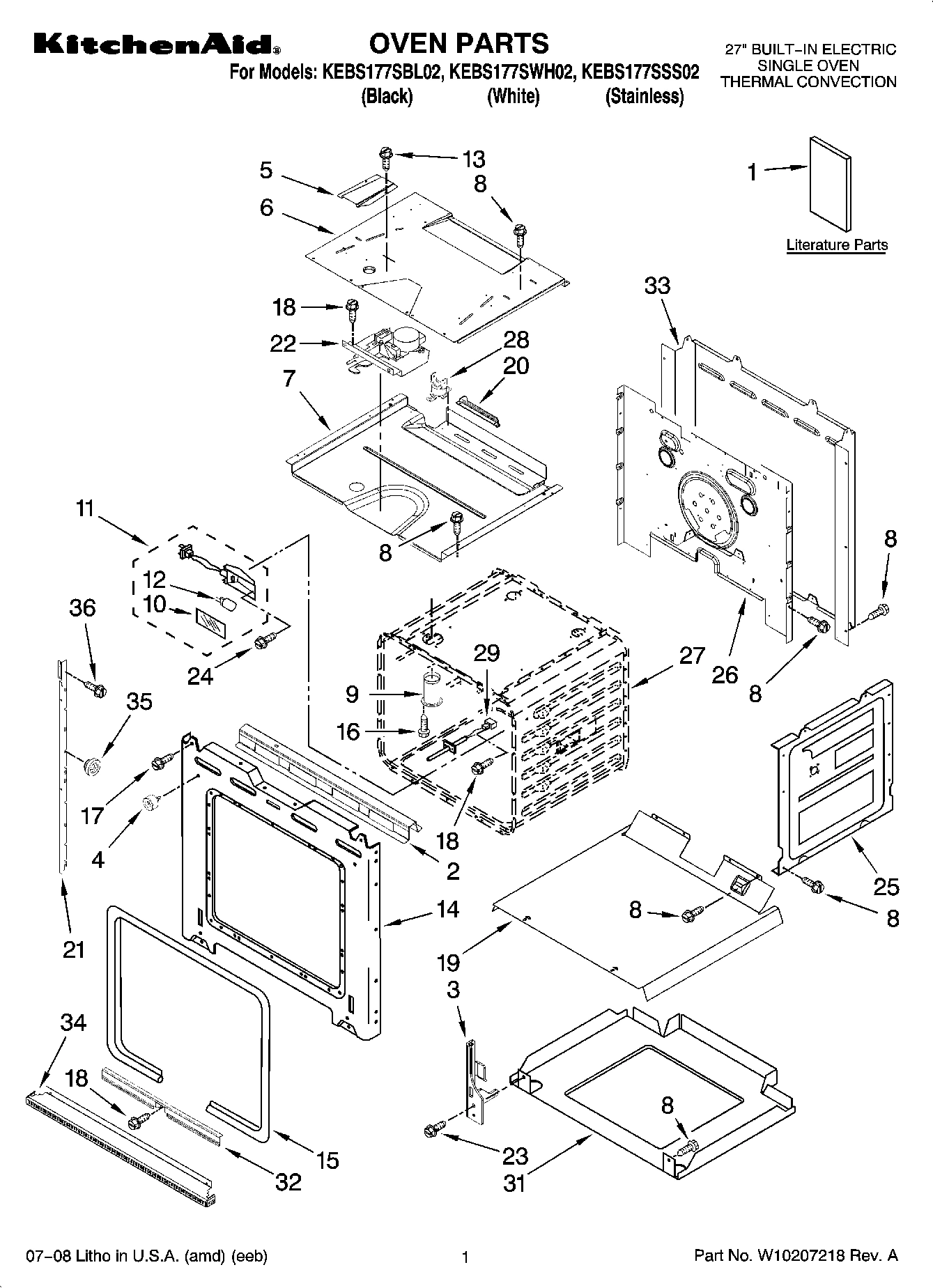01 - OVEN PARTS