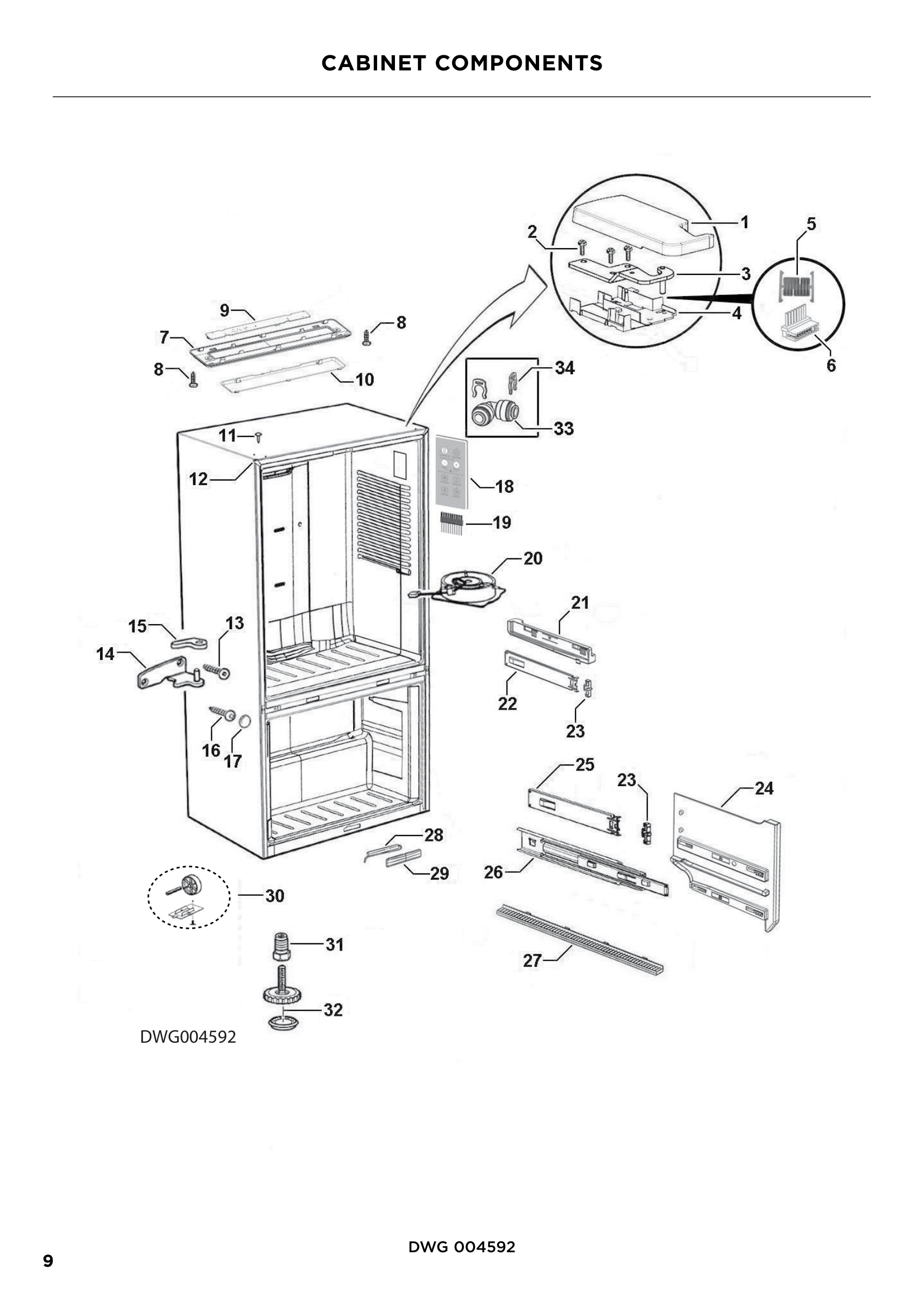 CABINET COMPONENTS