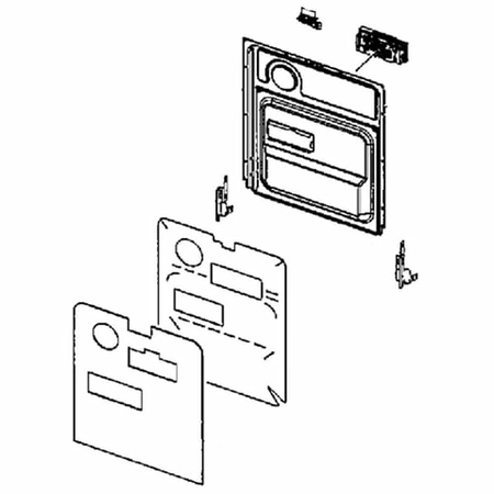 DD97-00490A Samsung Dishwasher Inner Door Ass