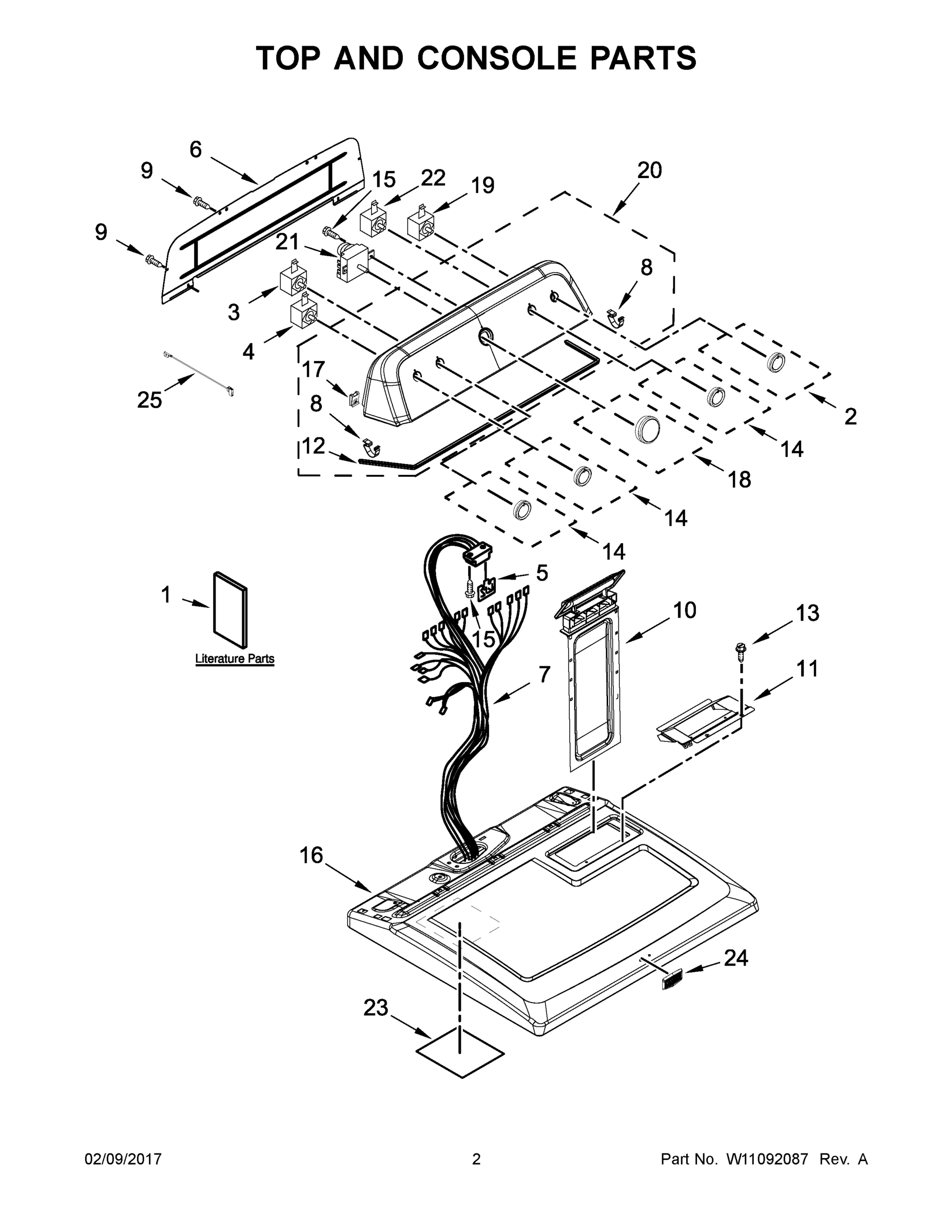 02 - TOP AND CONSOLE PARTS