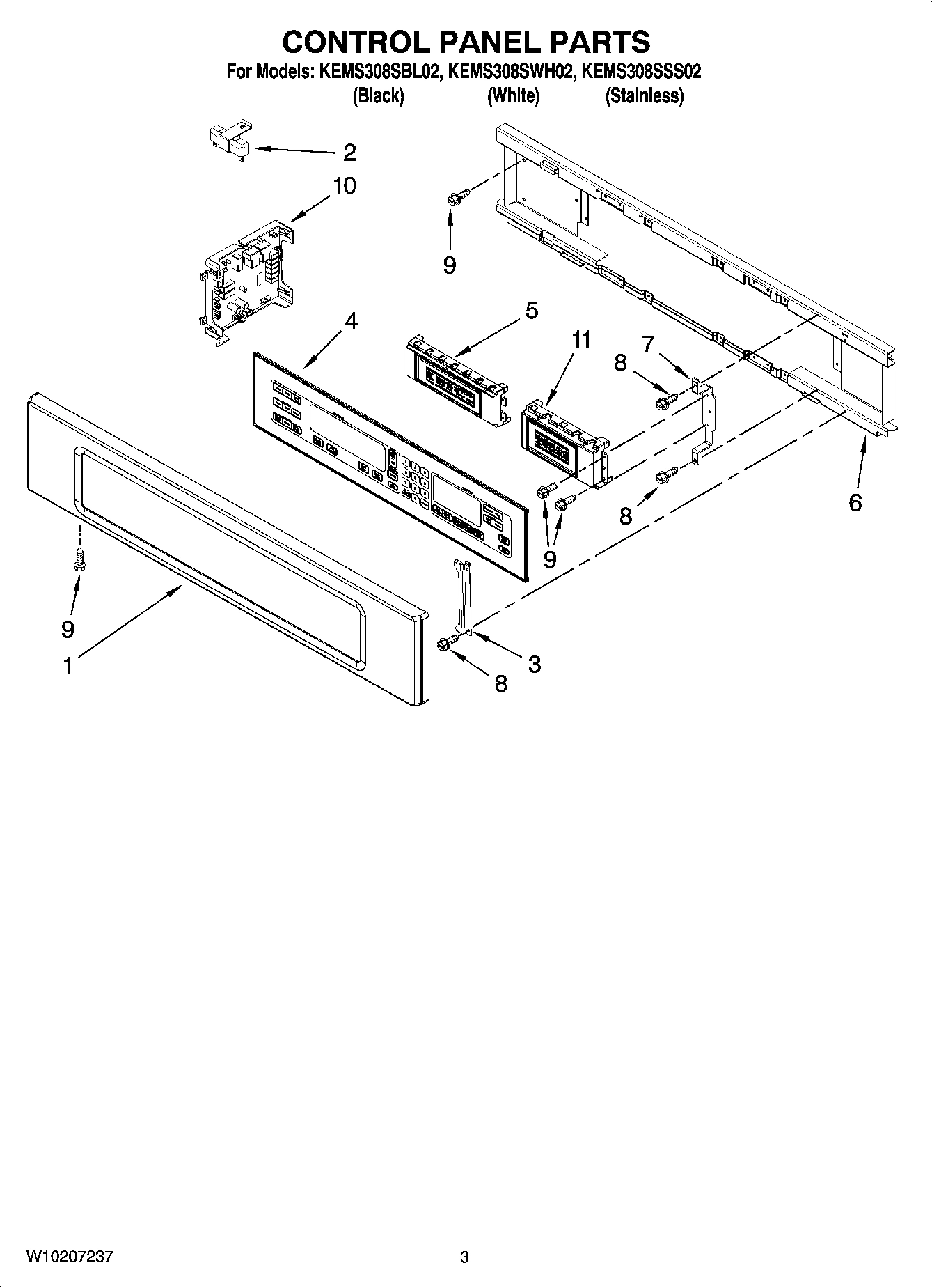 02 - CONTROL PANEL PARTS