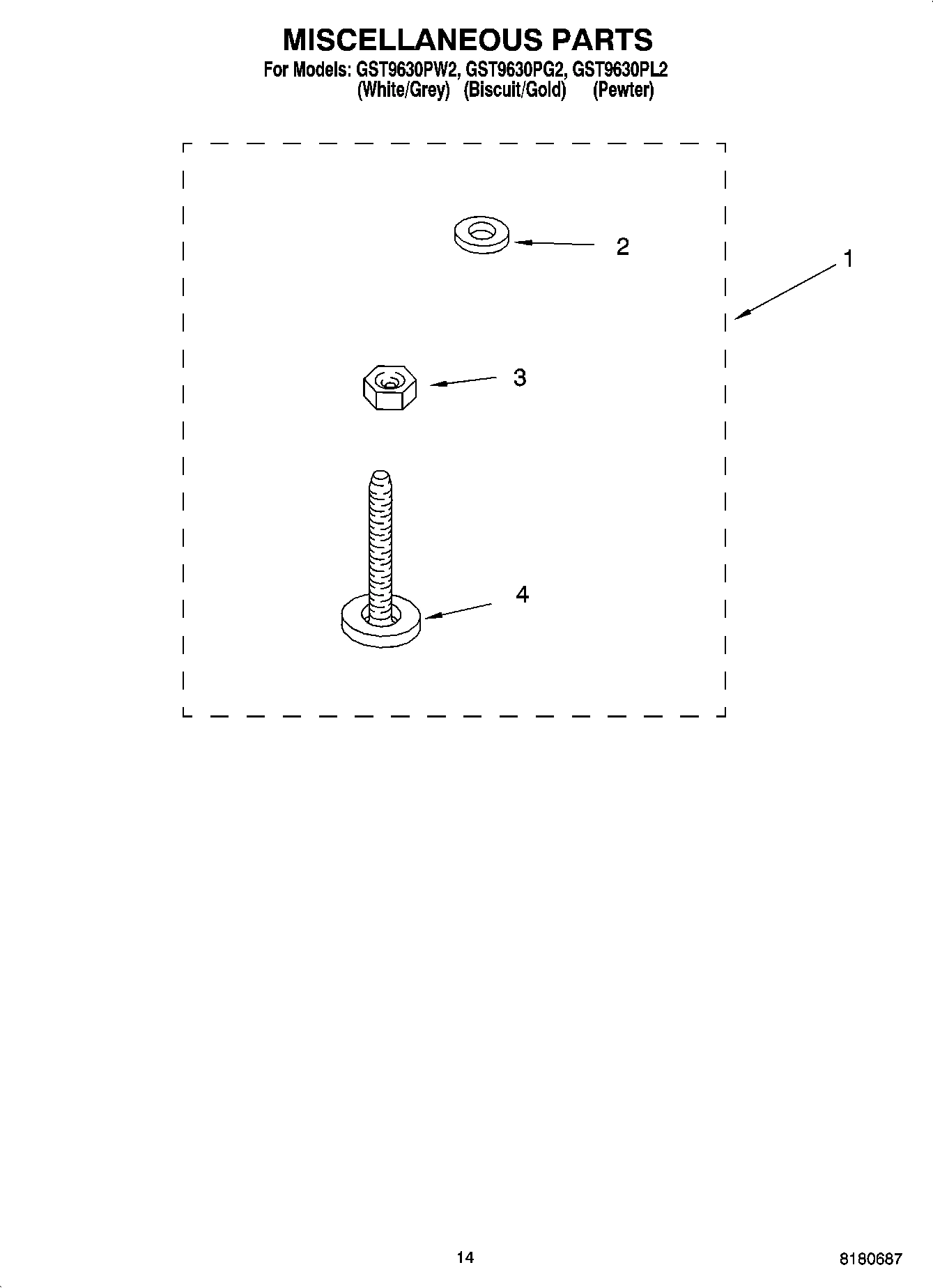 10 - MISCELLANEOUS PARTS, OPTIONAL PARTS (NOT INCLUDED)