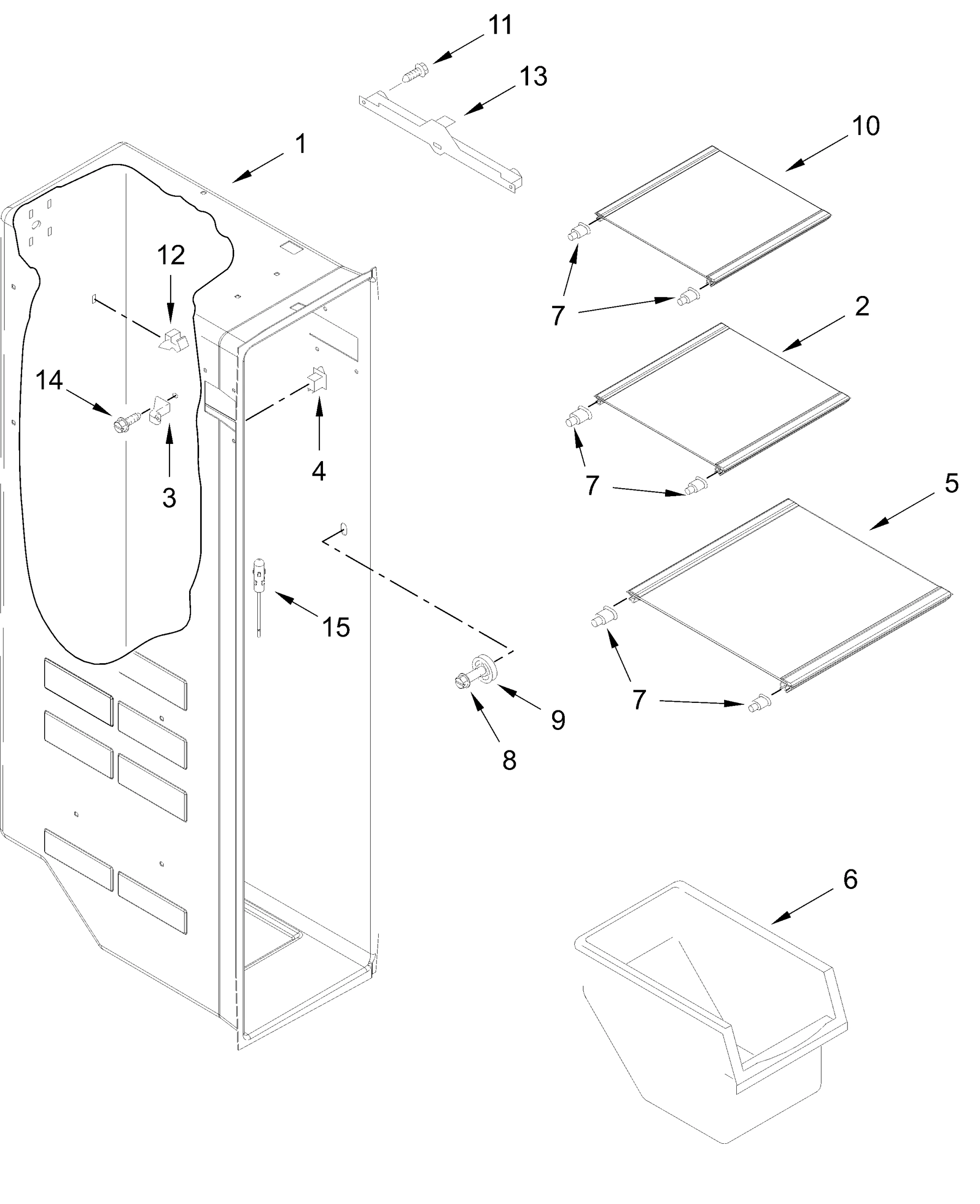 FREEZER LINER PARTS