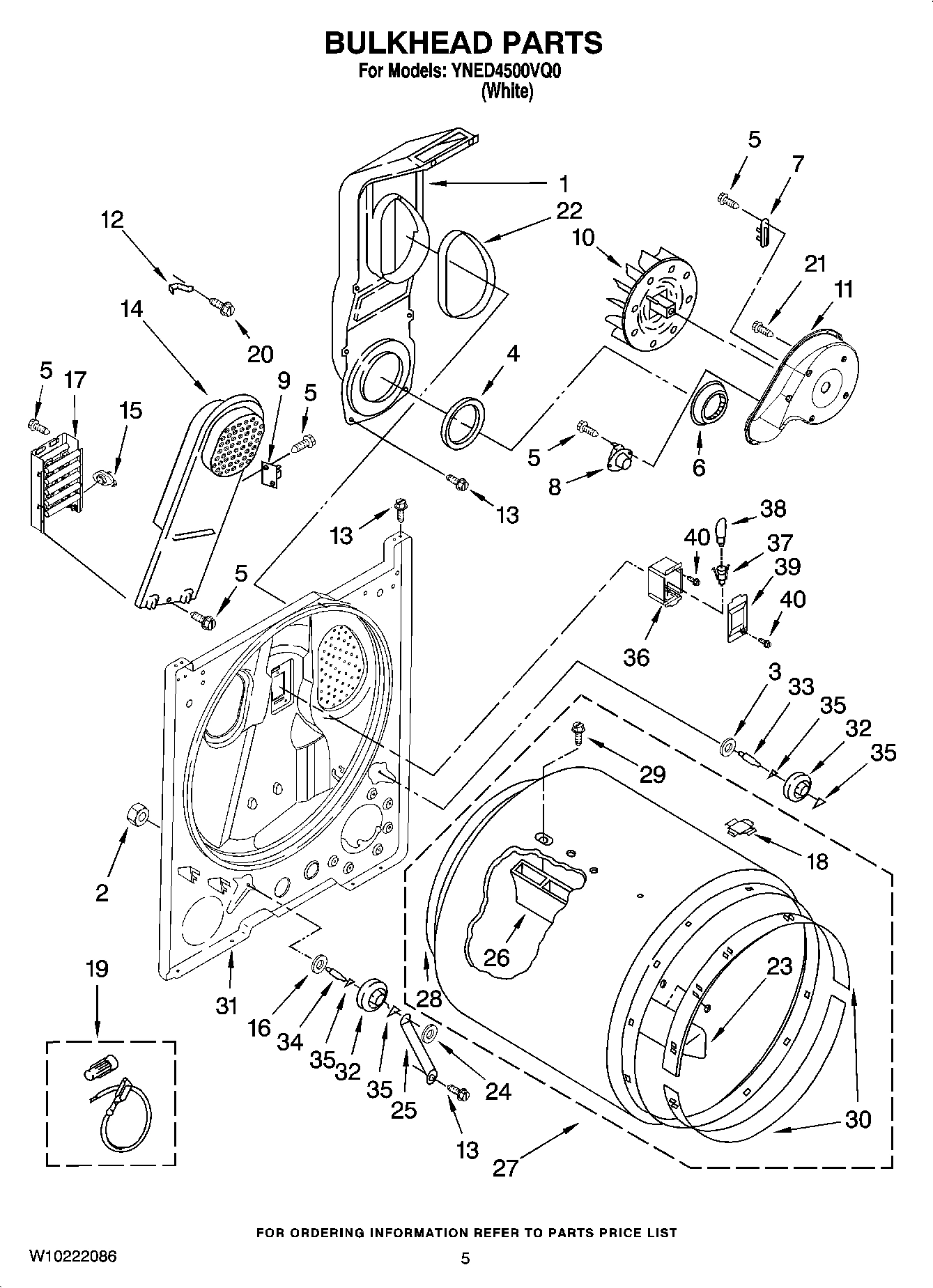 03 - BULKHEAD PARTS, OPTIONAL PARTS (NOT INCLUDED)