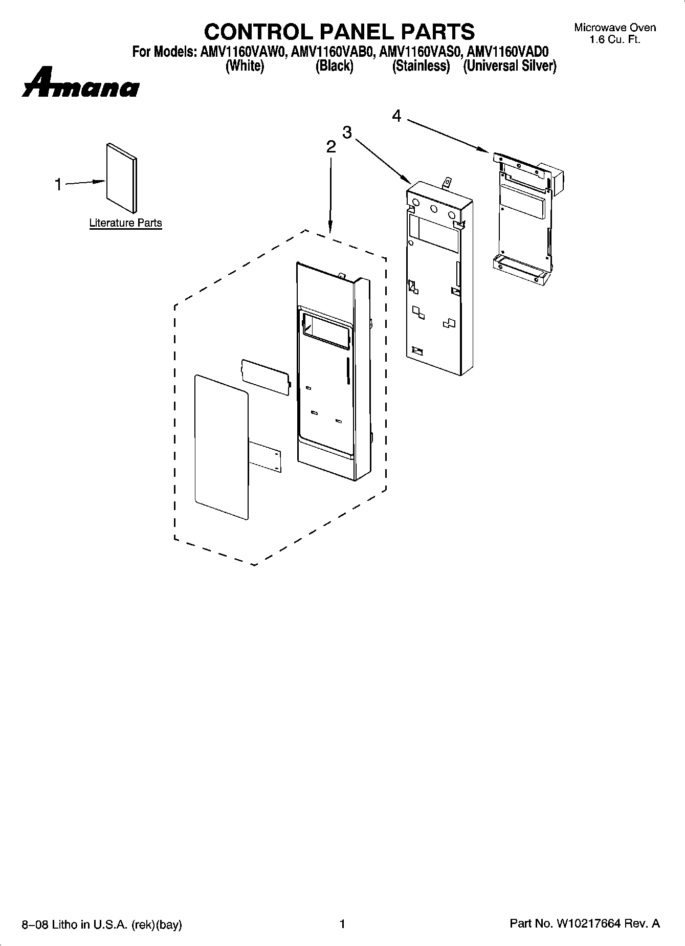 01 - CONTROL PANEL PARTS