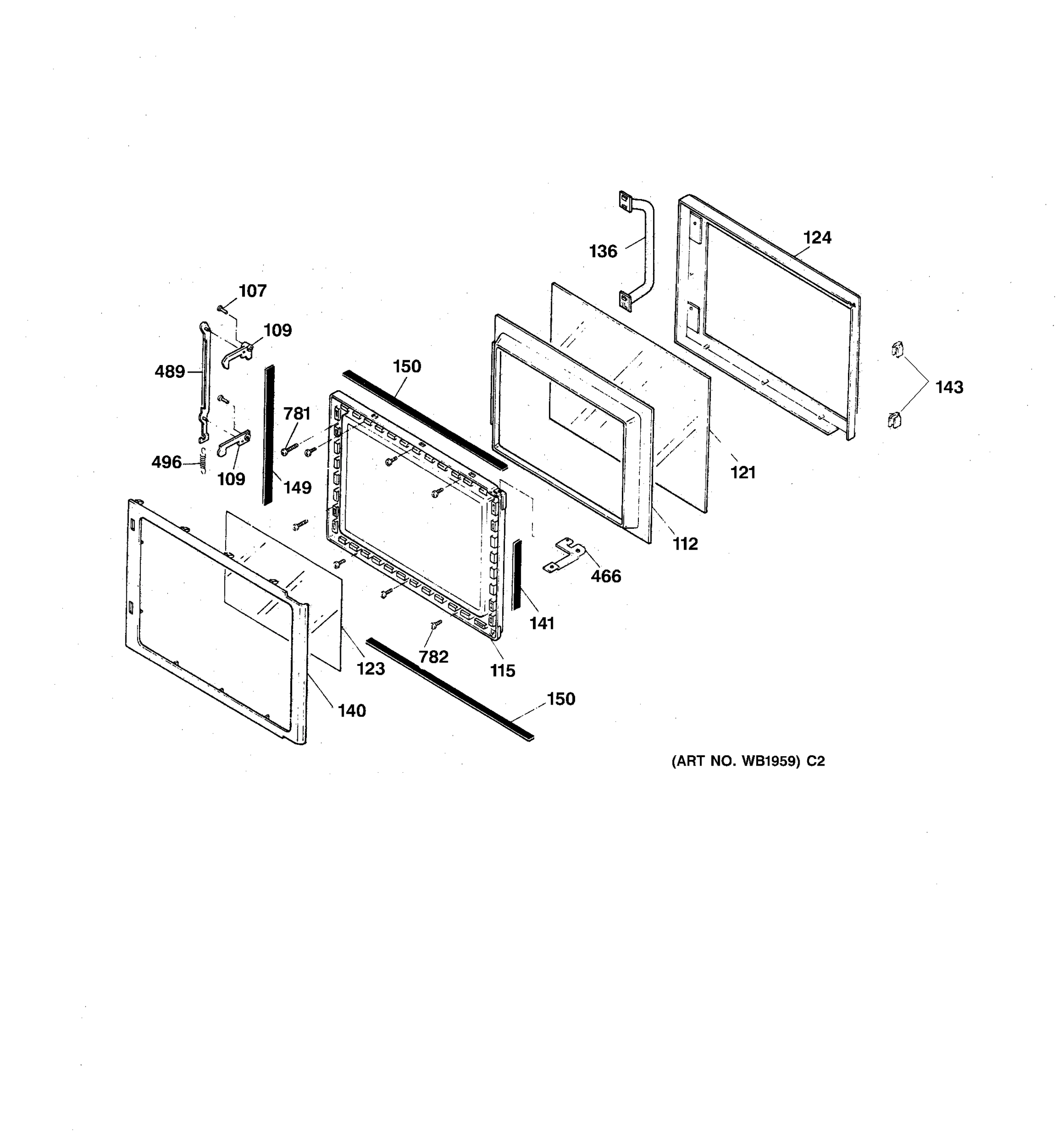MICROWAVE DOOR