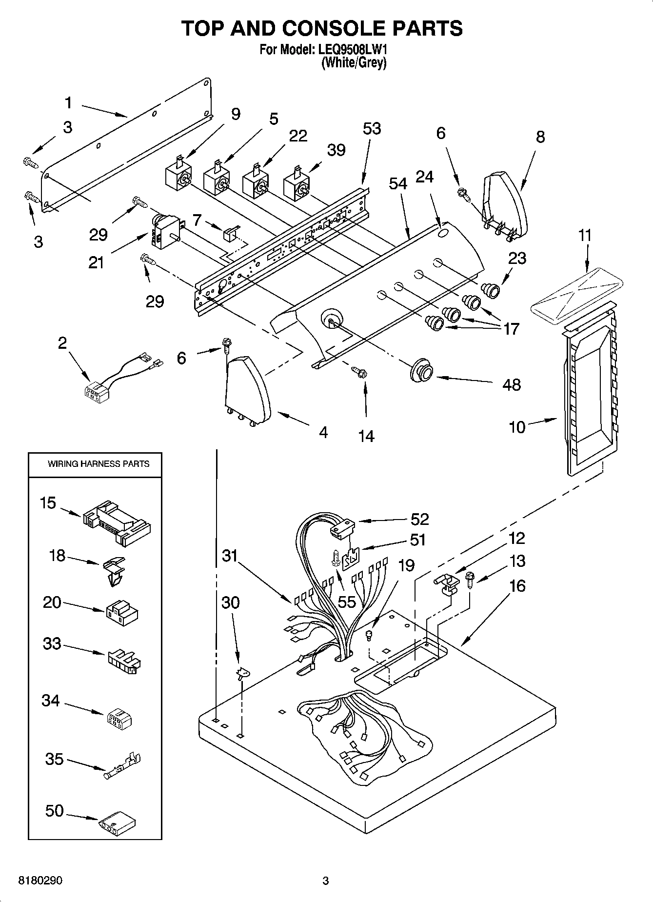 02 - TOP AND CONSOLE PARTS
