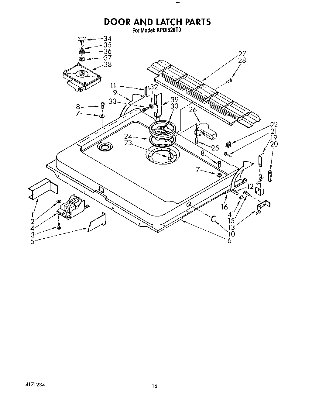 13 - DOOR AND LATCH