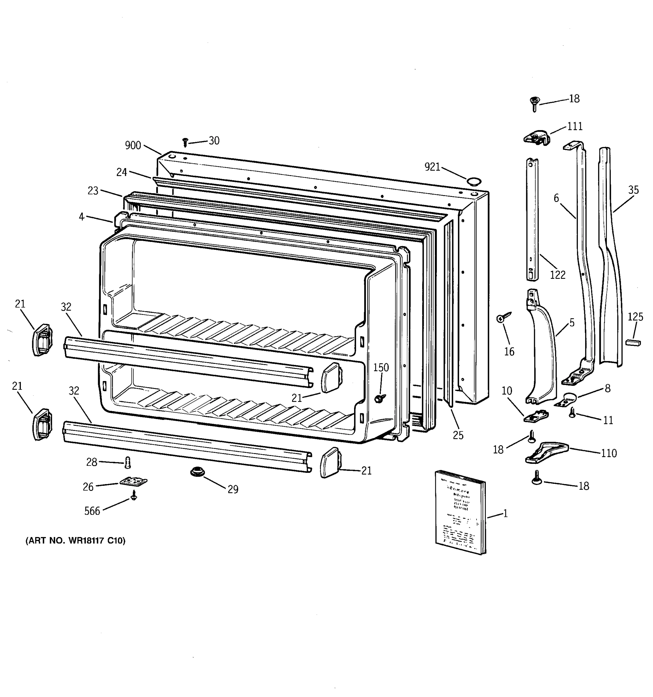 FREEZER DOOR