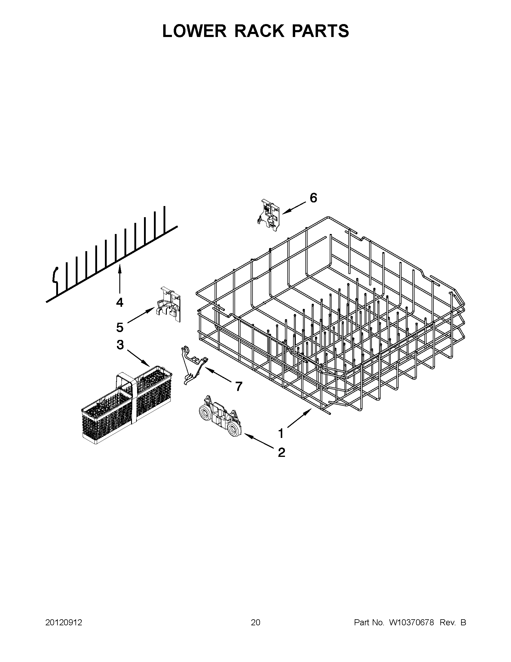 10 - LOWER RACK PARTS
