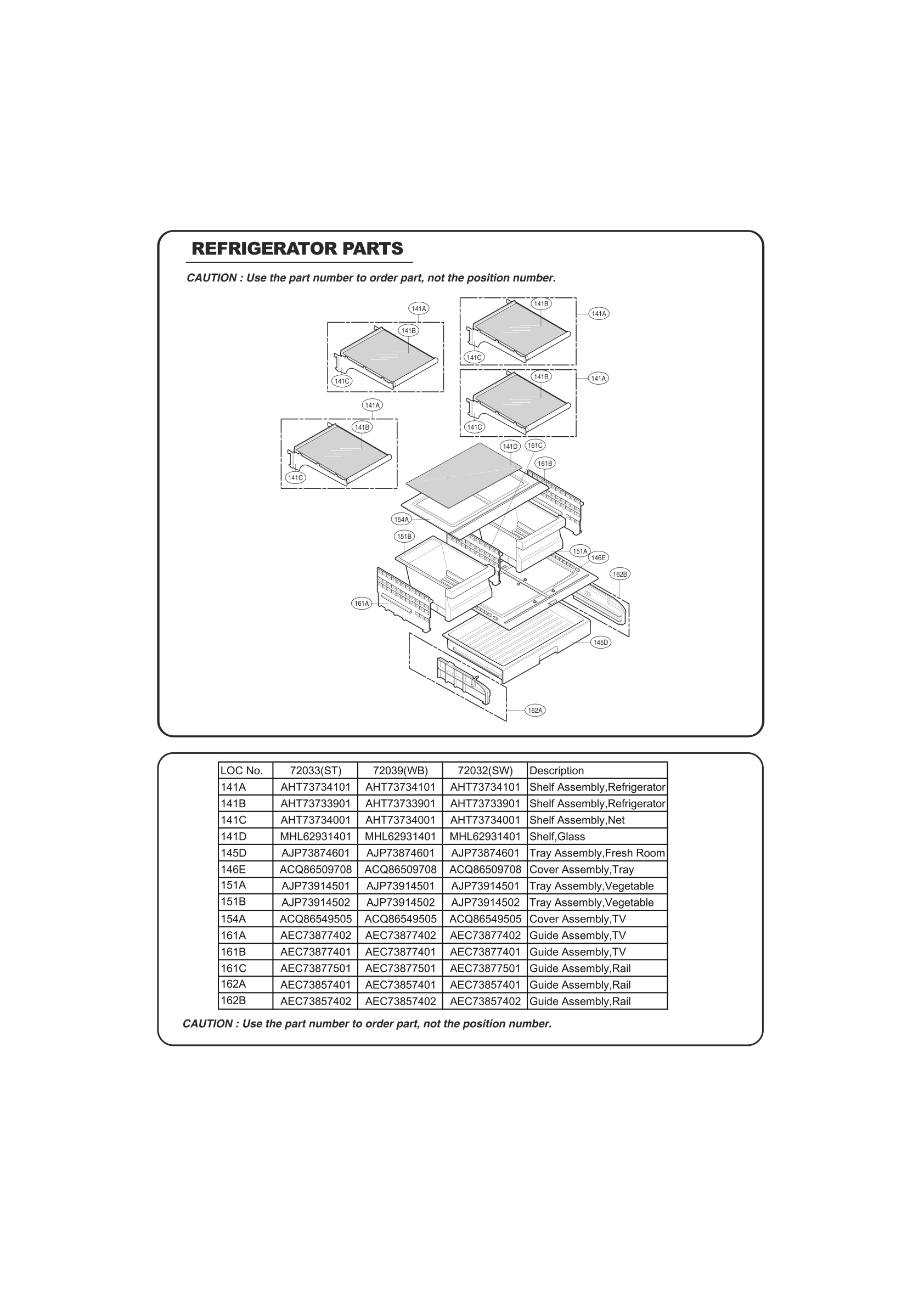 REFRIGERATOR PARTS