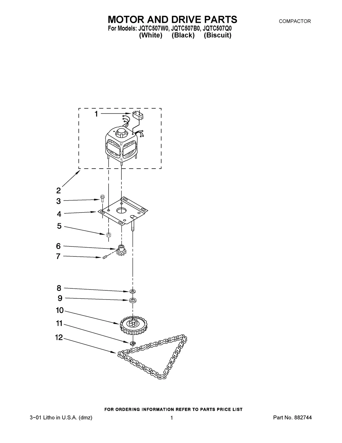 01 - MOTOR AND DRIVE PARTS