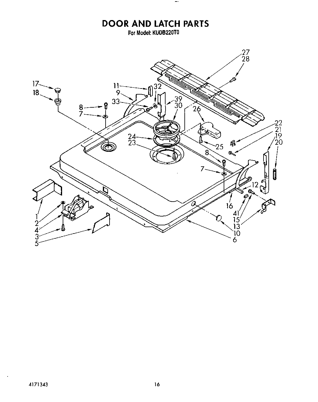 13 - DOOR AND LATCH