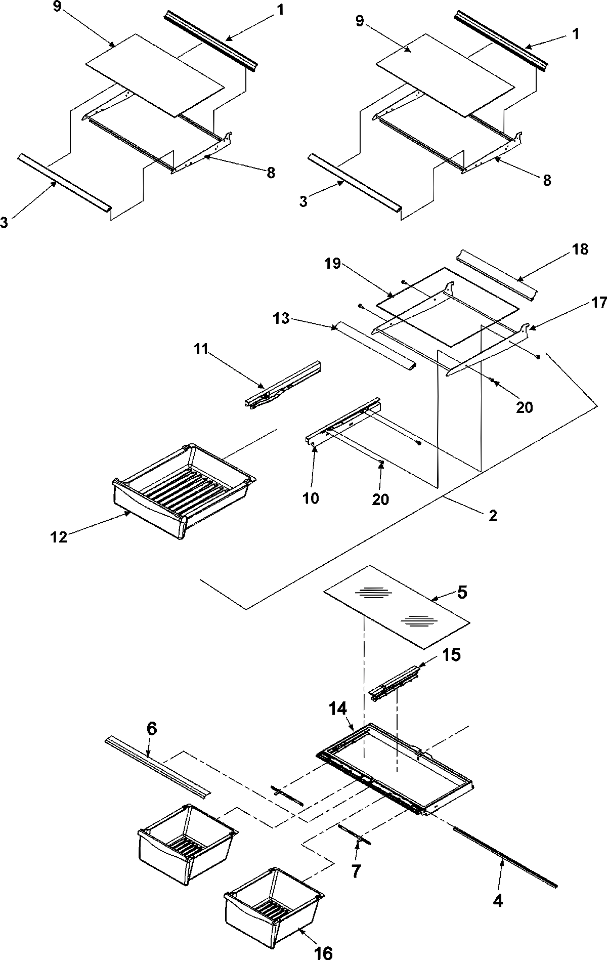 09 - REFRIGERATOR SHELVING