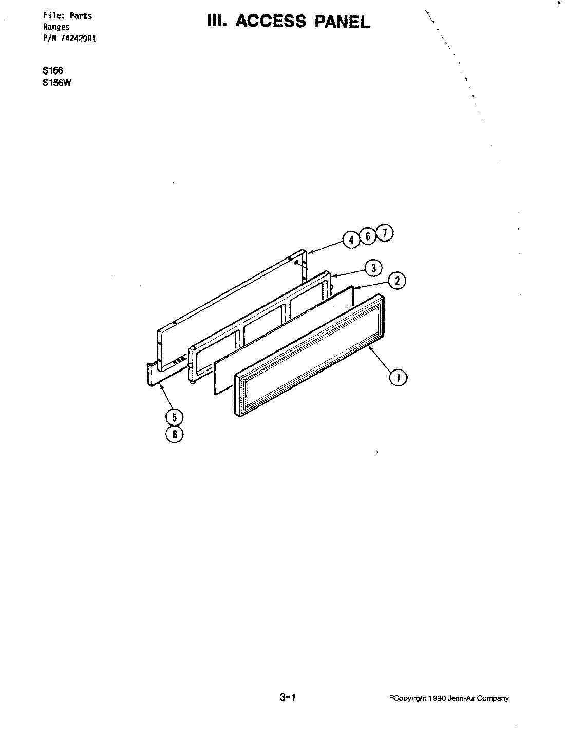 01 - ACCESS PANEL (S156W)