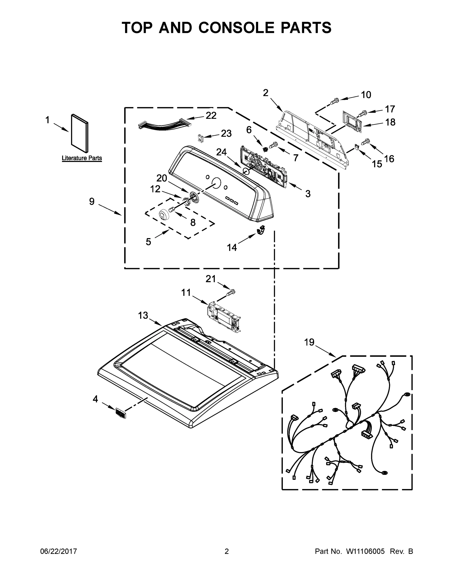 02 - TOP AND CONSOLE PARTS