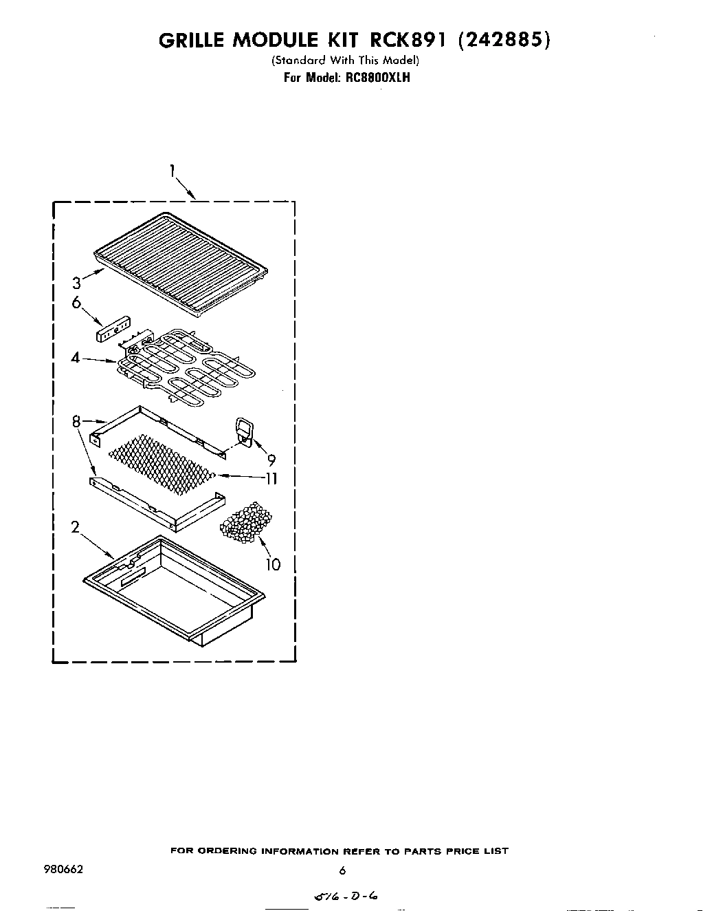 05 - GRILLE KIT RCK 891 (242885)
