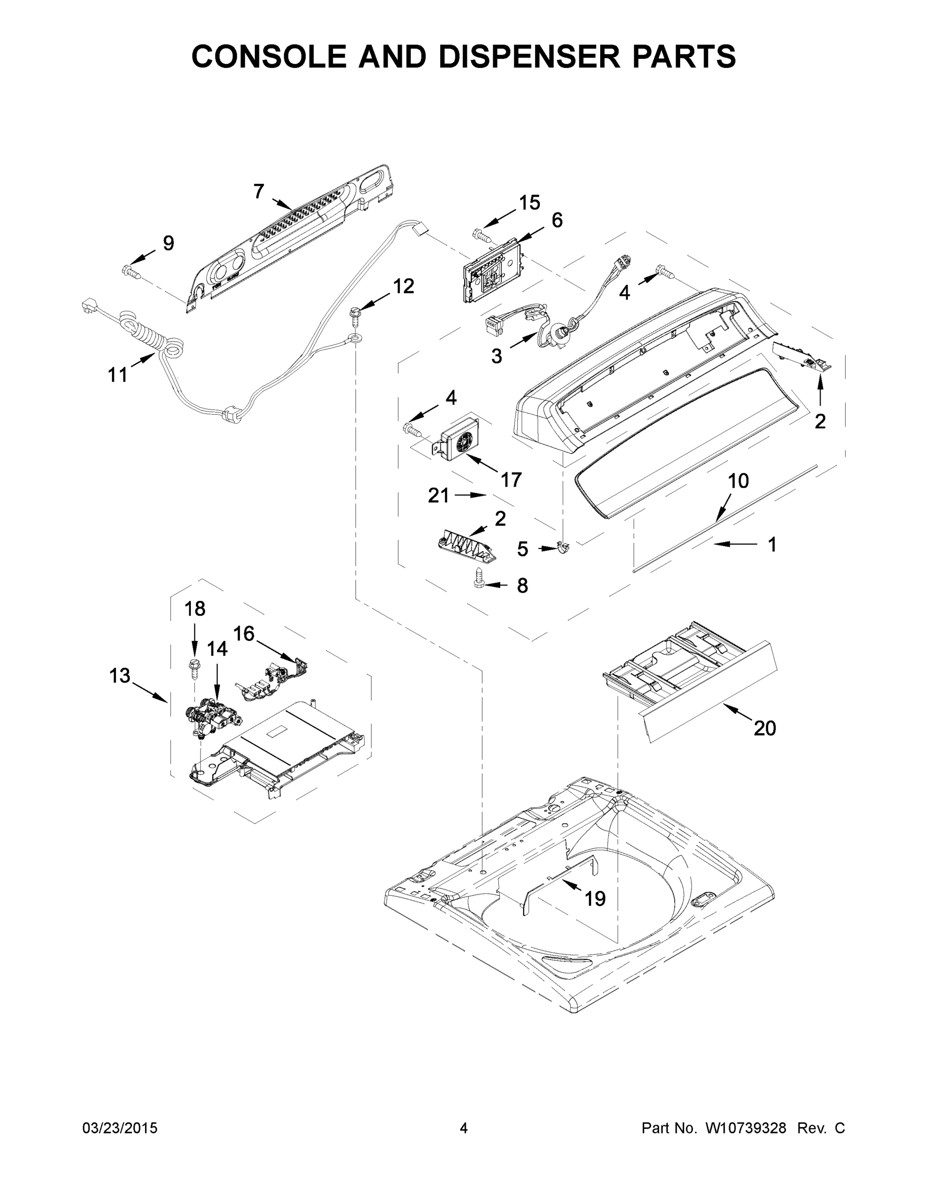 03 - CONSOLE AND DISPENSER PARTS
