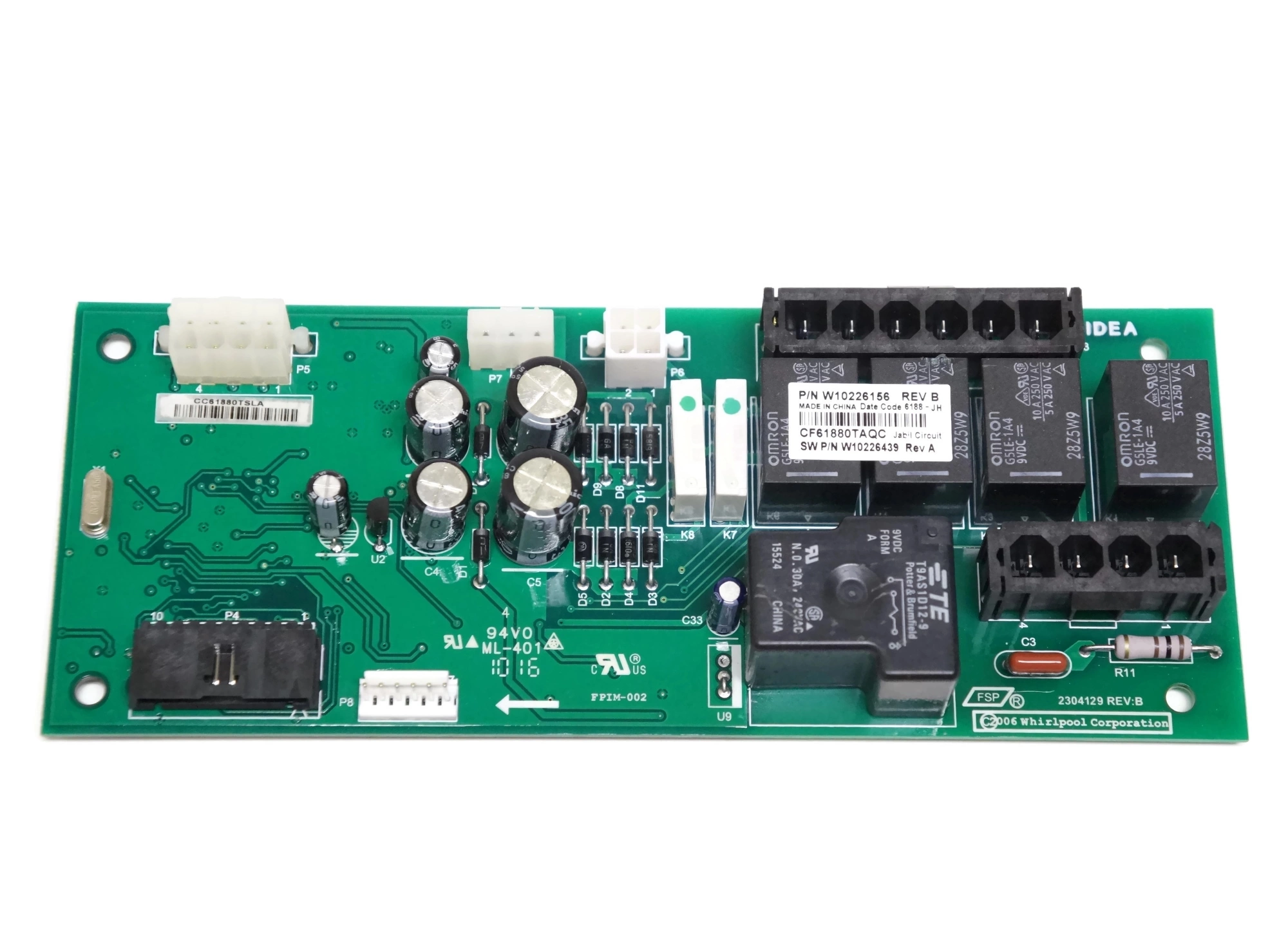 WPW10226156 Whirlpool Refrigerator Electronic Control Board + Core