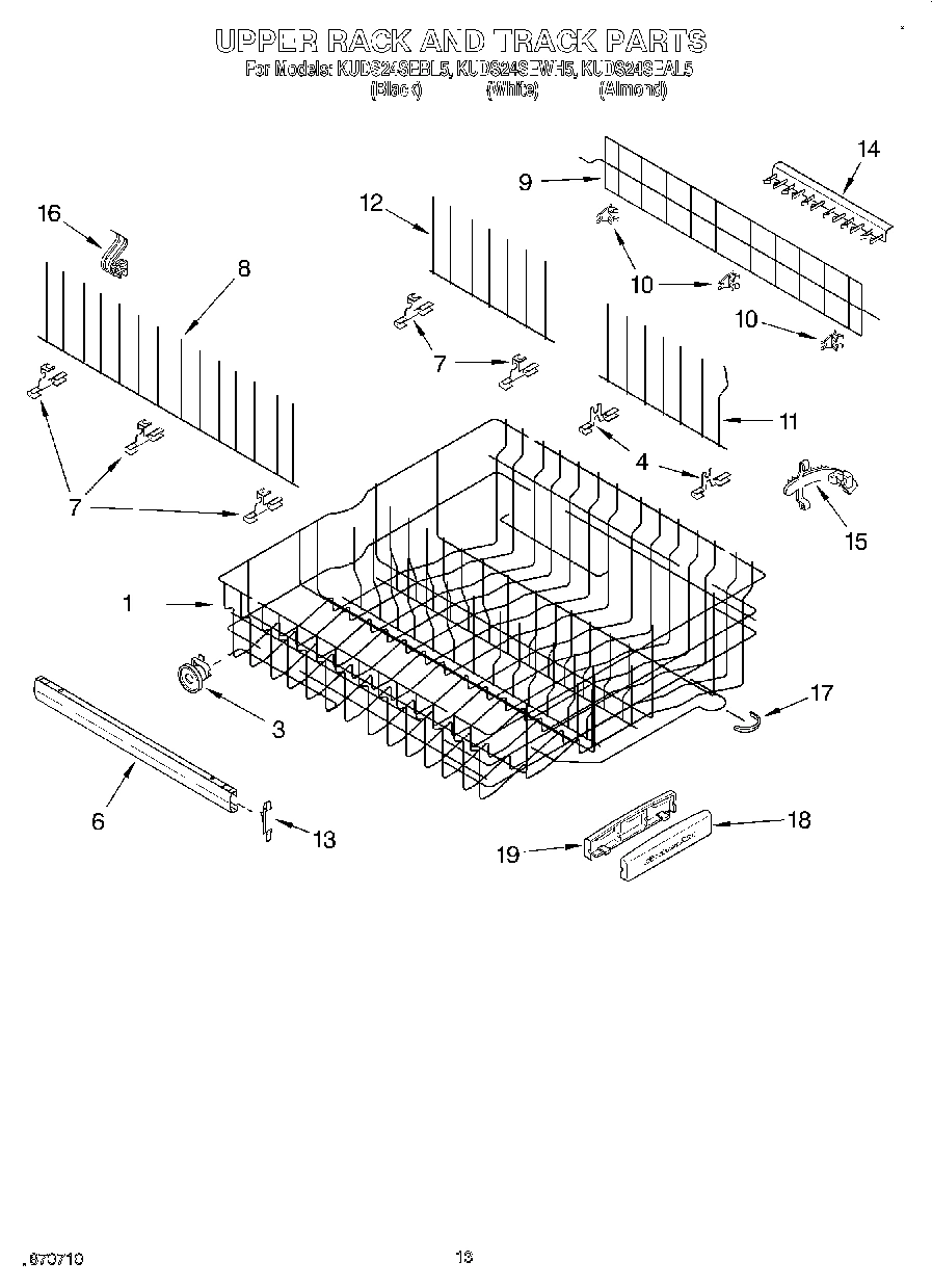 10 - UPPER RACK AND TRACK