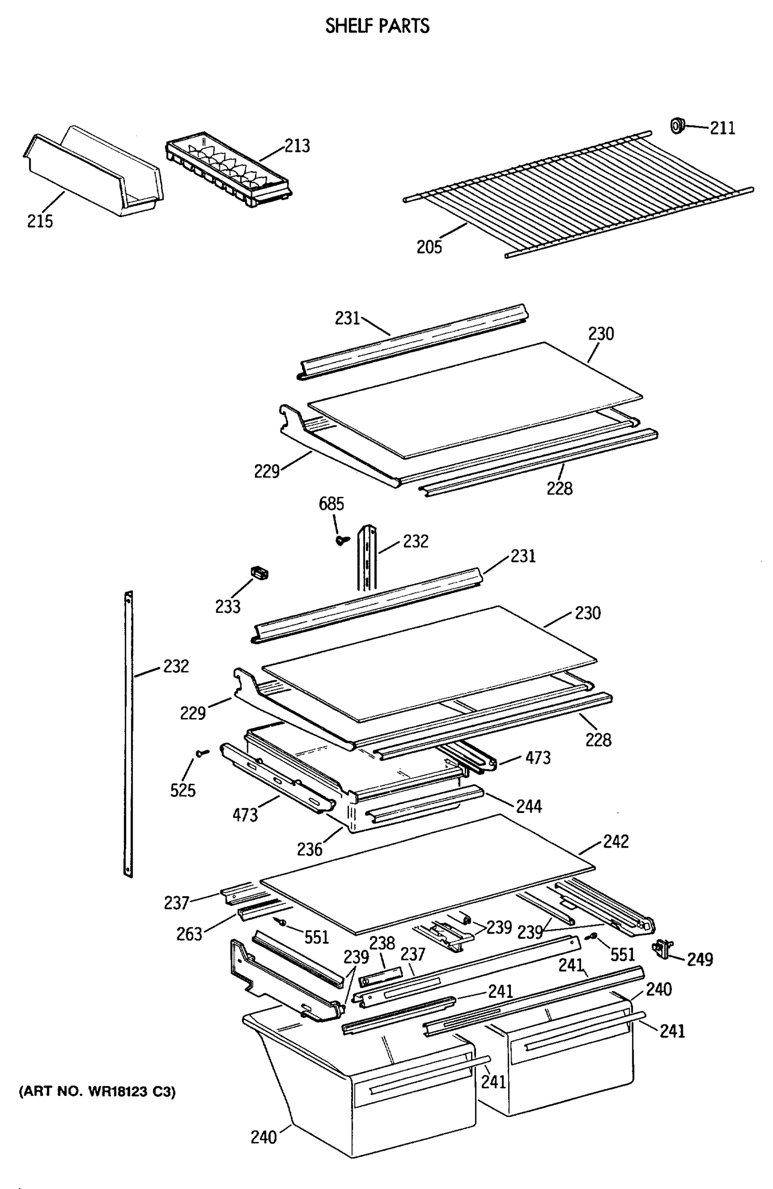 SHELF PARTS