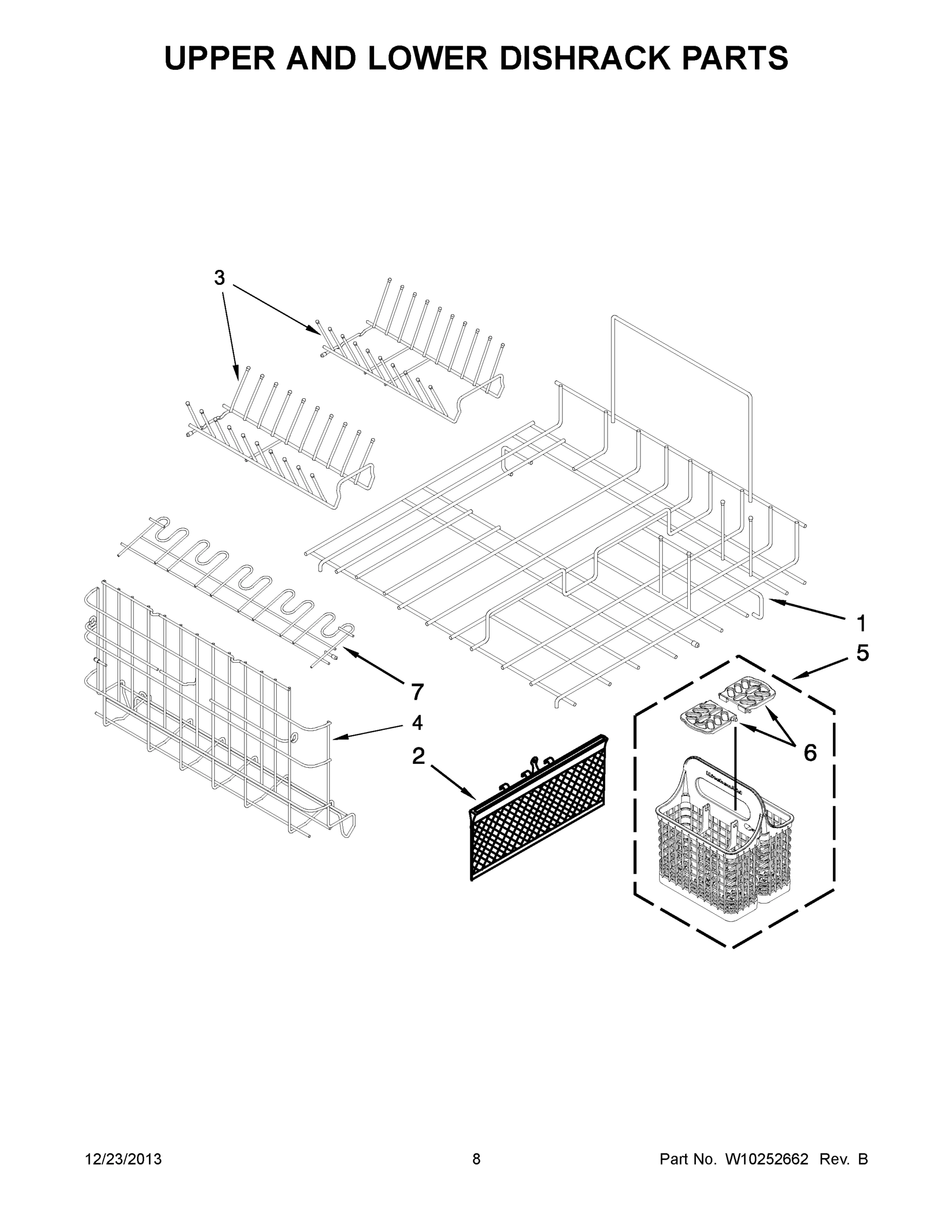 05 - UPPER AND LOWER DISHRACK PARTS