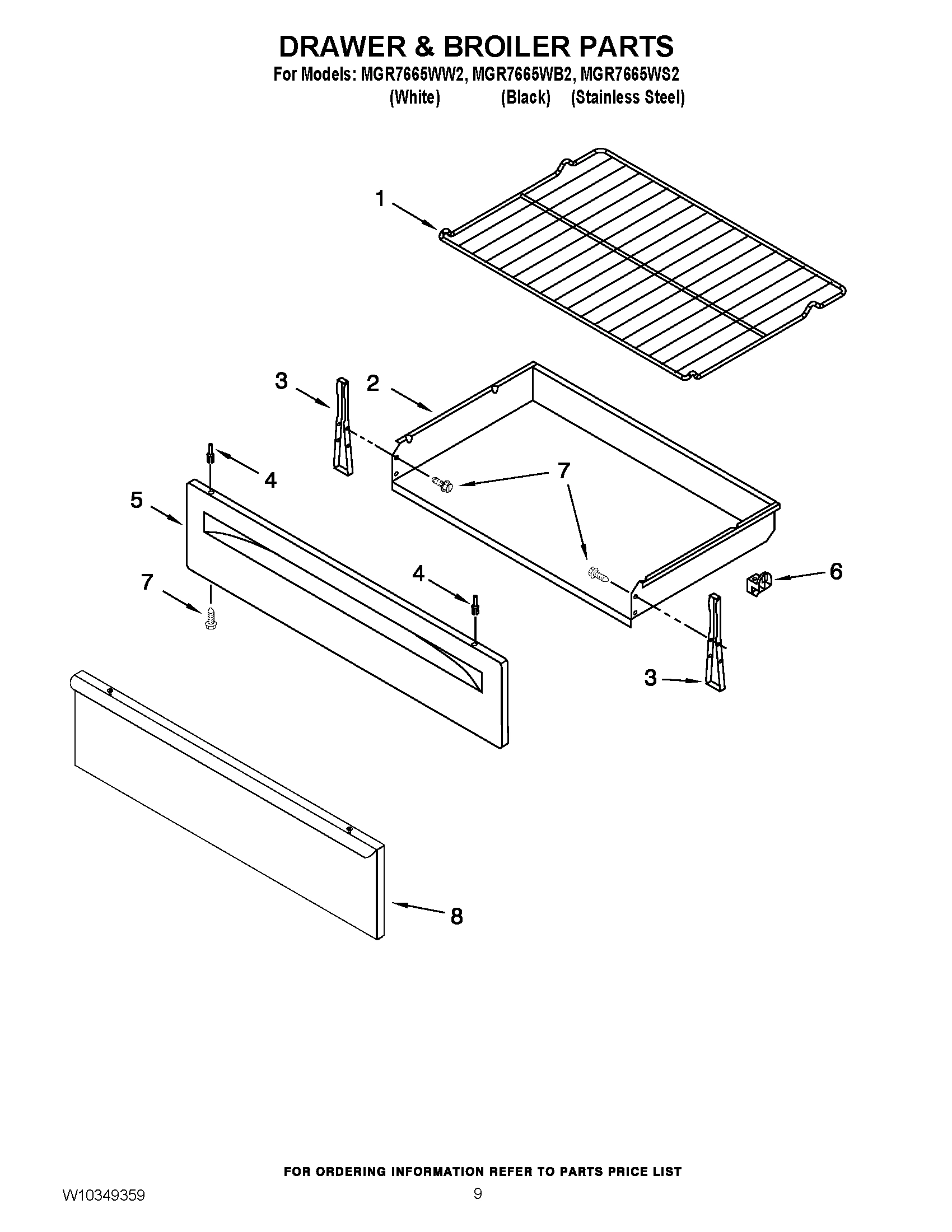 06 - DRAWER & BROILER PARTS