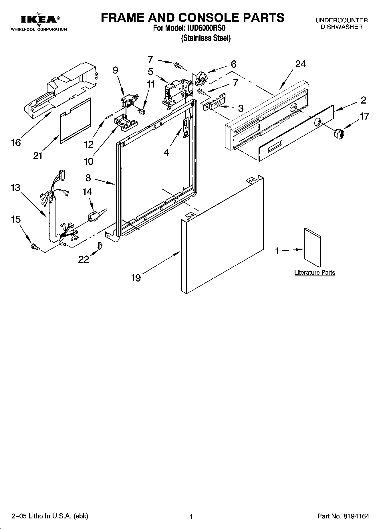 01 - FRAME AND CONSOLE PARTS