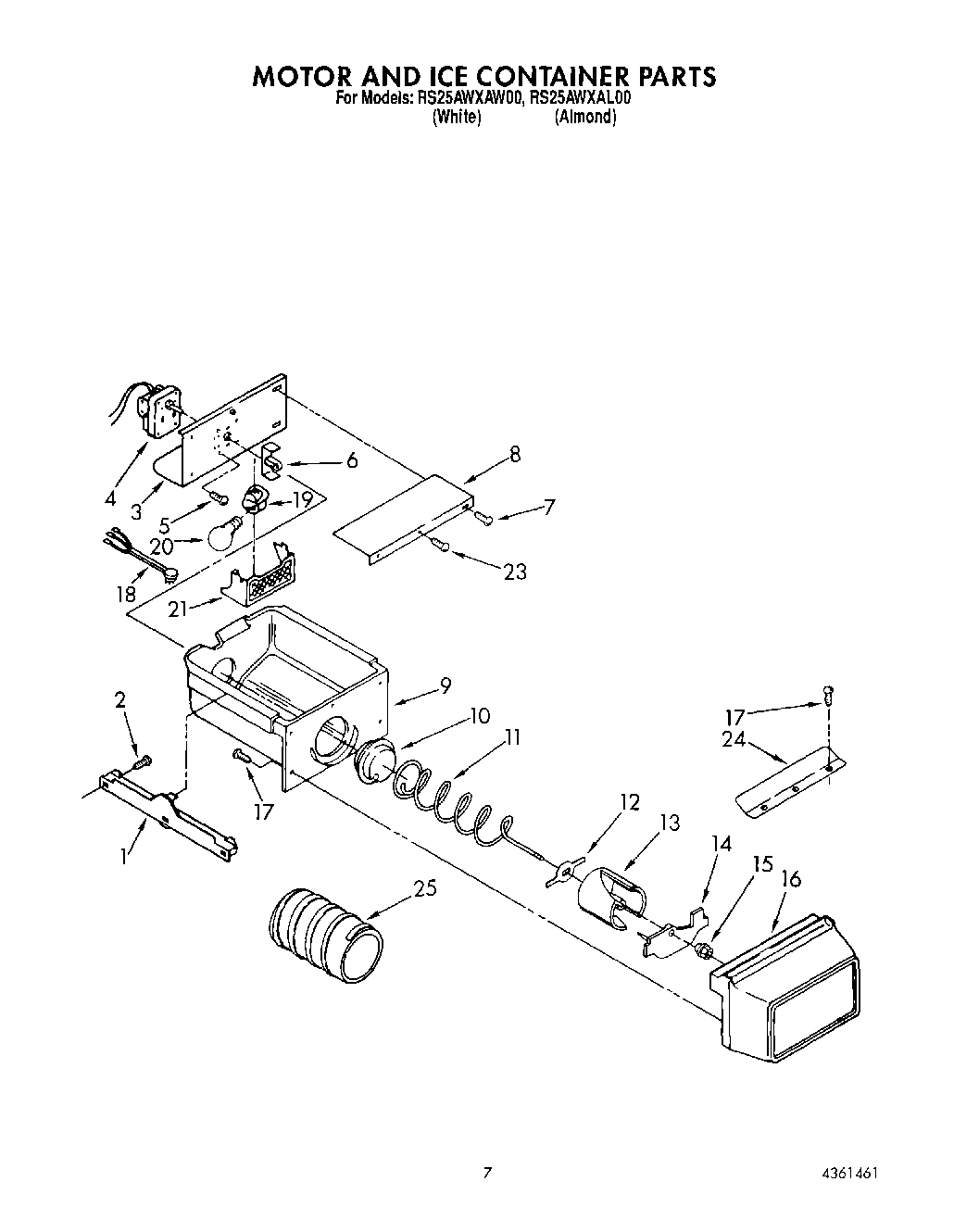 05 - MOTOR AND ICE CONTAINER