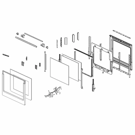 DG94-01650A Samsung Assembly Door Double Disp