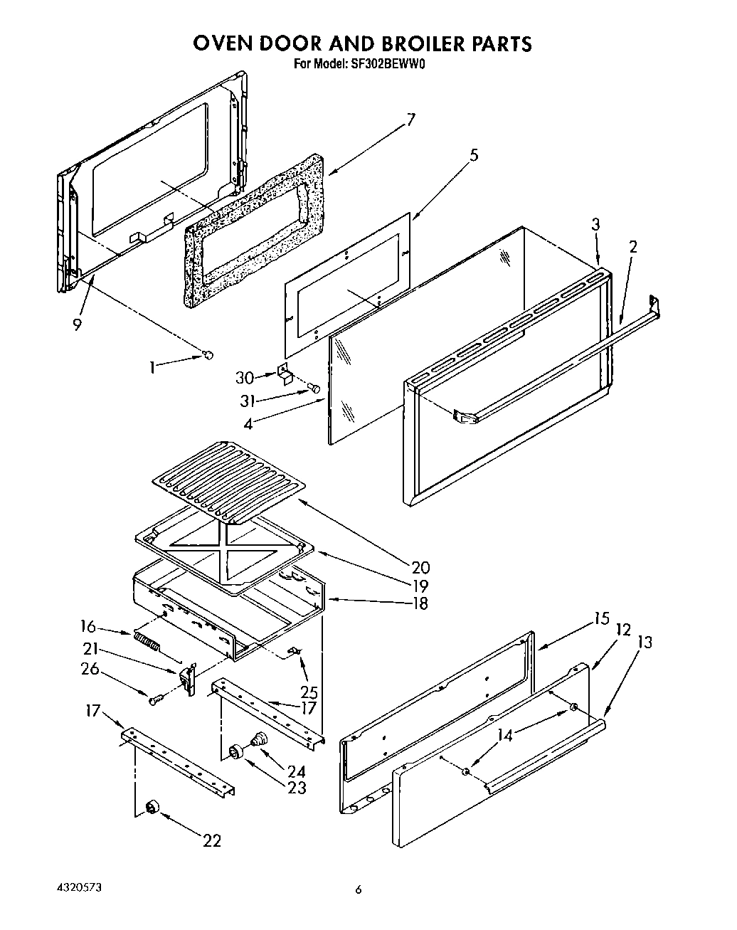 04 - OVEN DOOR AND BROILER