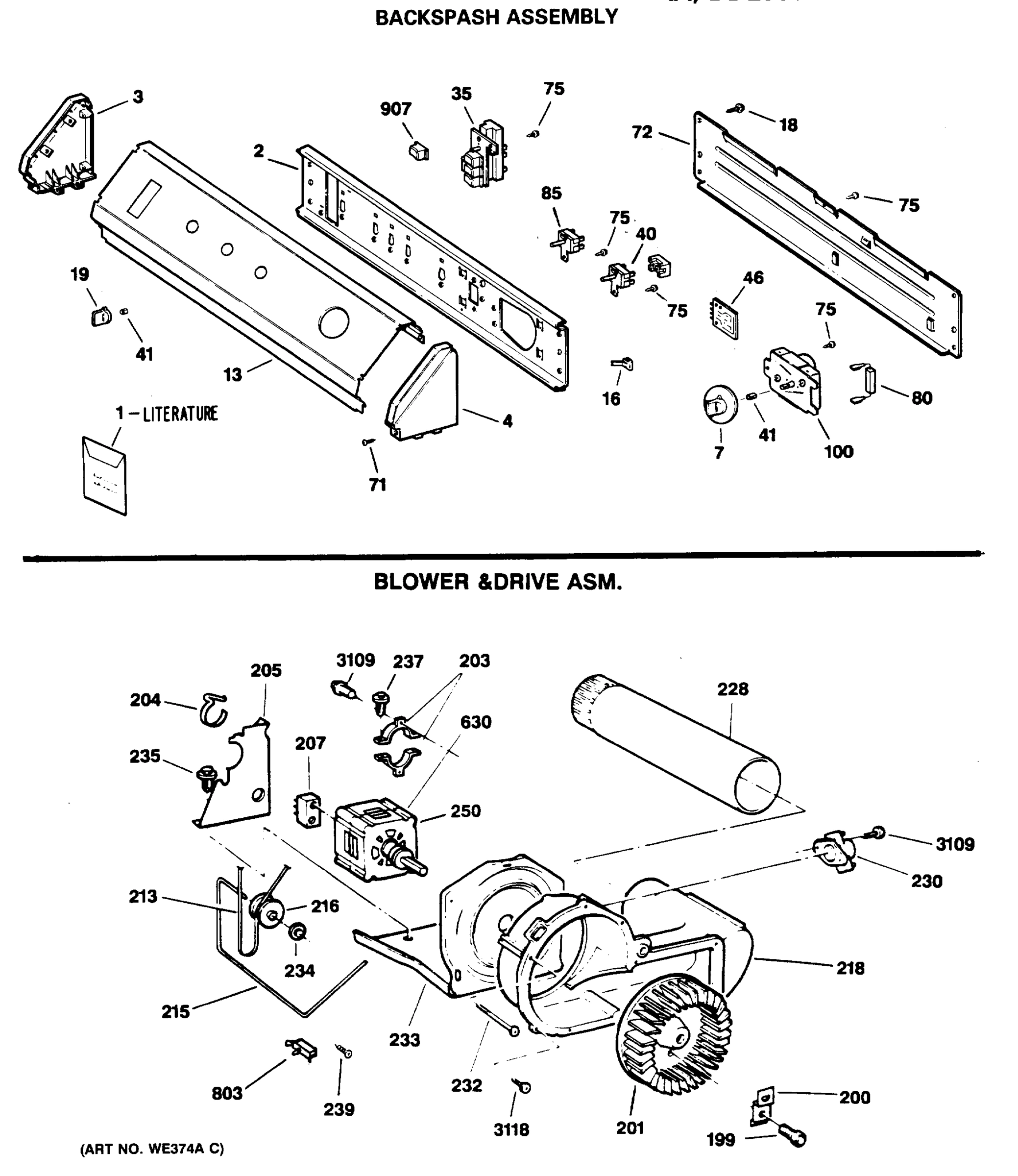 BACKSPASH ASSEMBLY