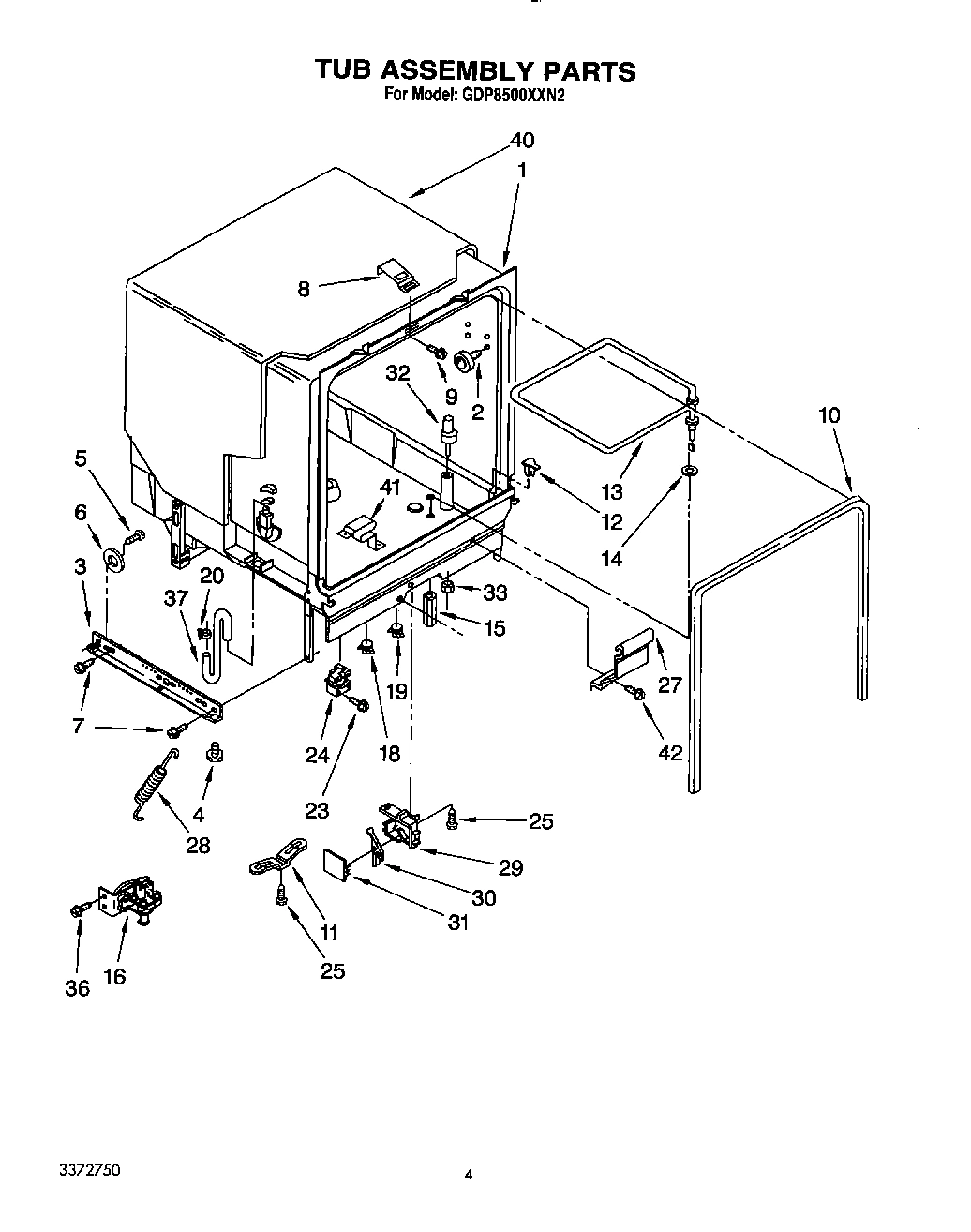 04 - TUB ASSEMBLY
