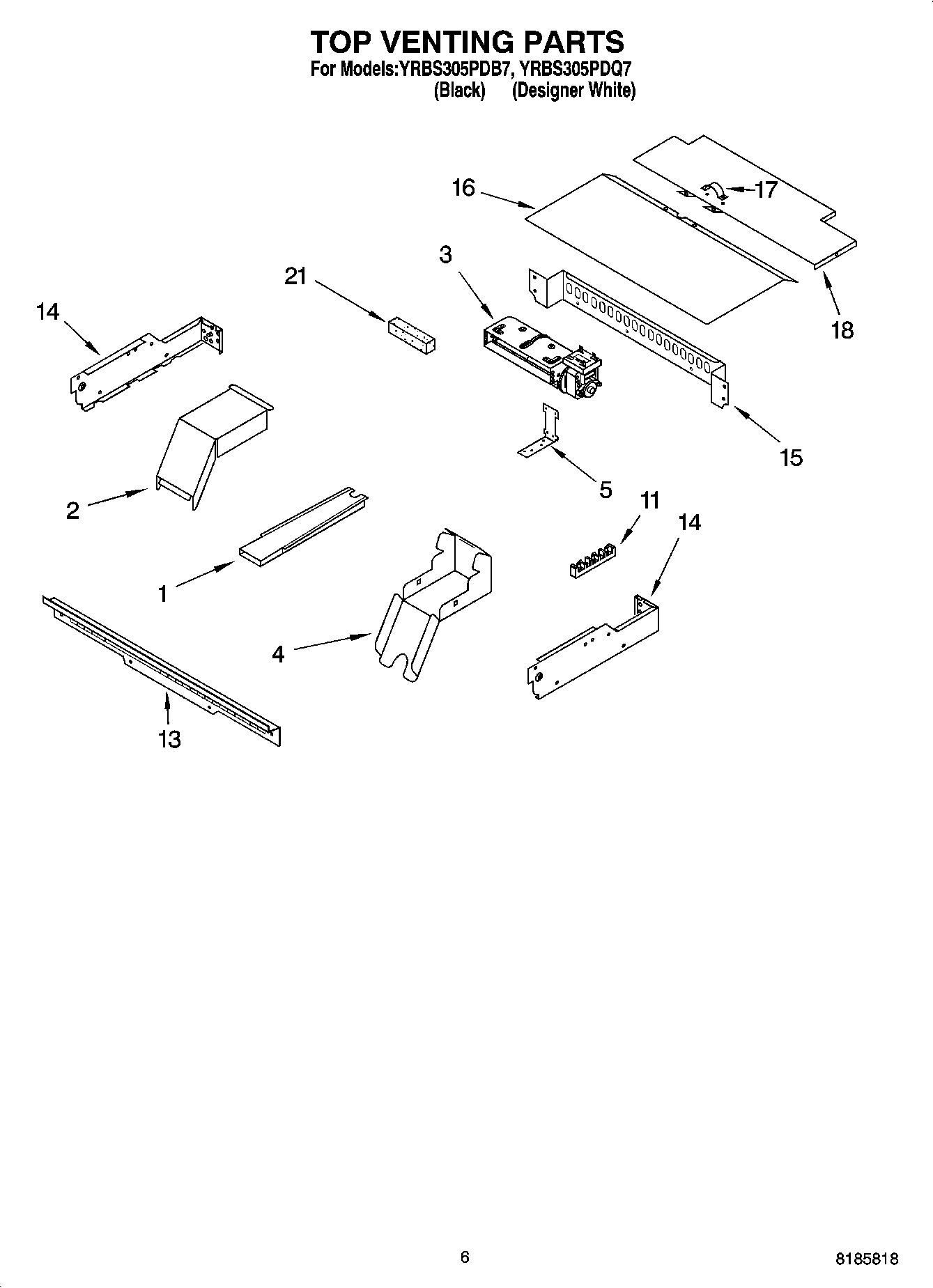 05 - TOP VENTING PARTS, OPTIONAL PARTS