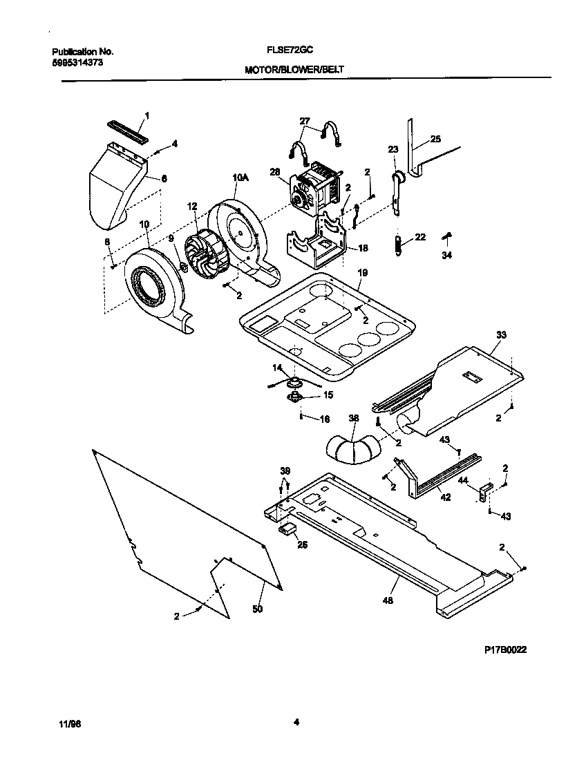 03 - P17B0022 DRY MTR,BELT