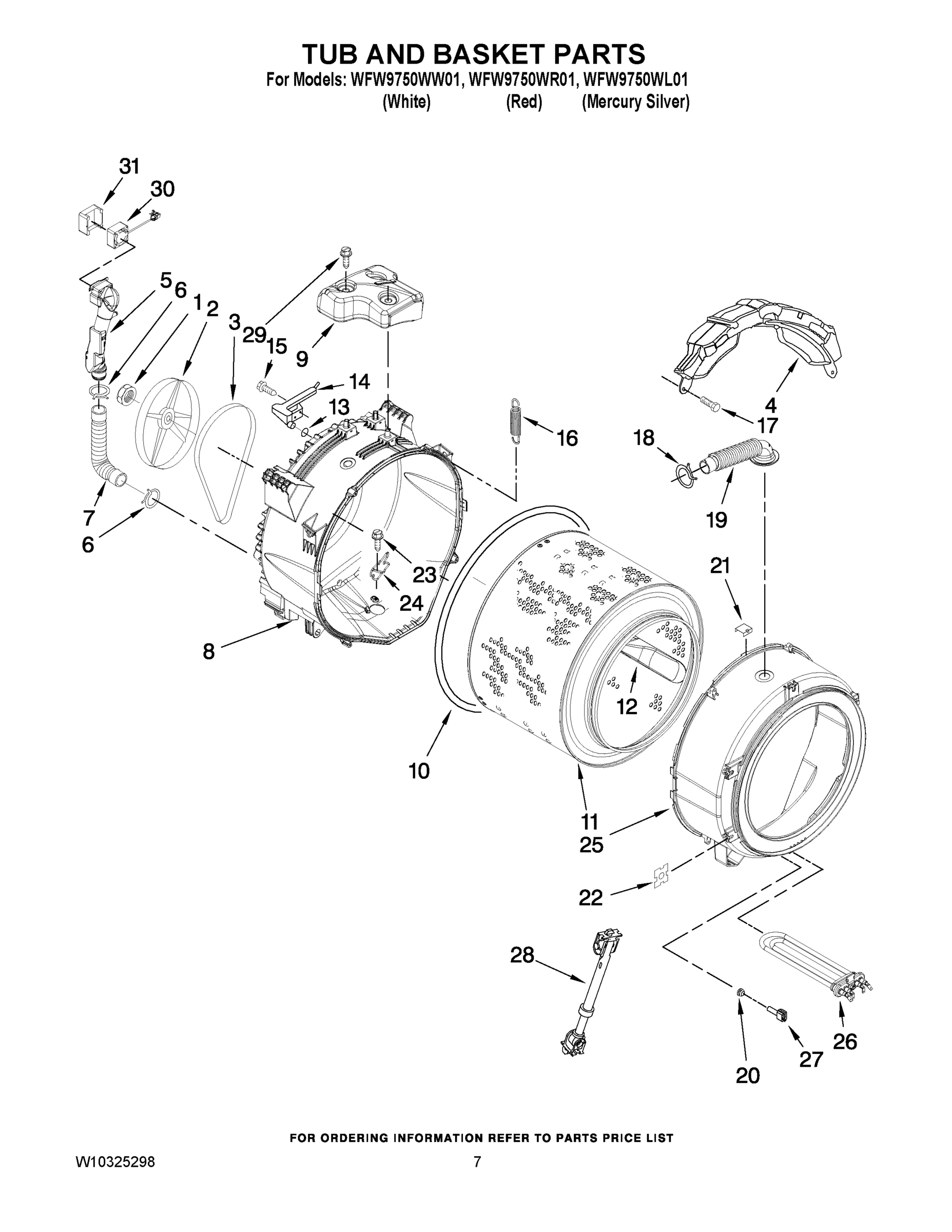 05 - TUB AND BASKET PARTS