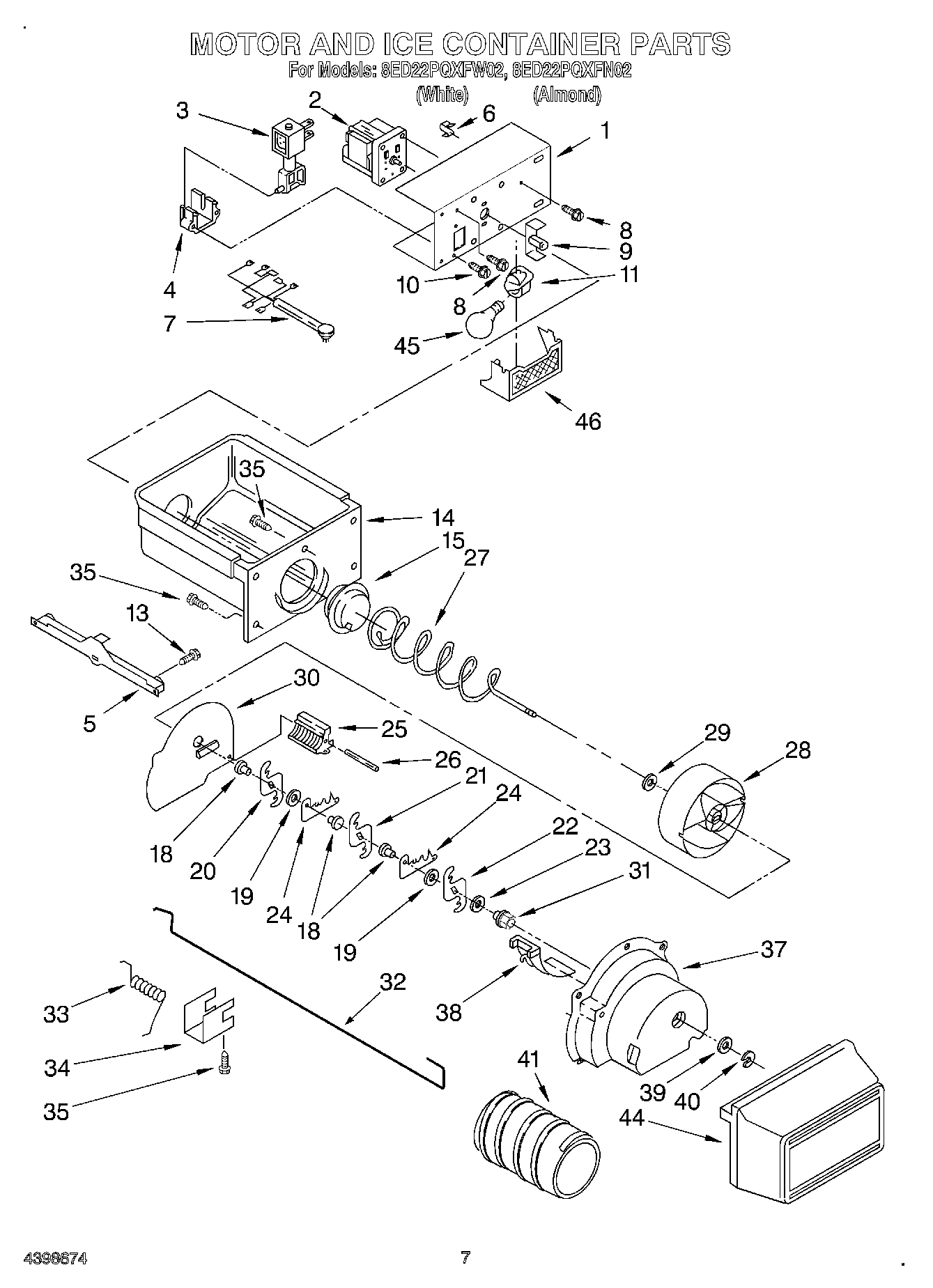 06 - MOTOR AND ICE CONTAINER
