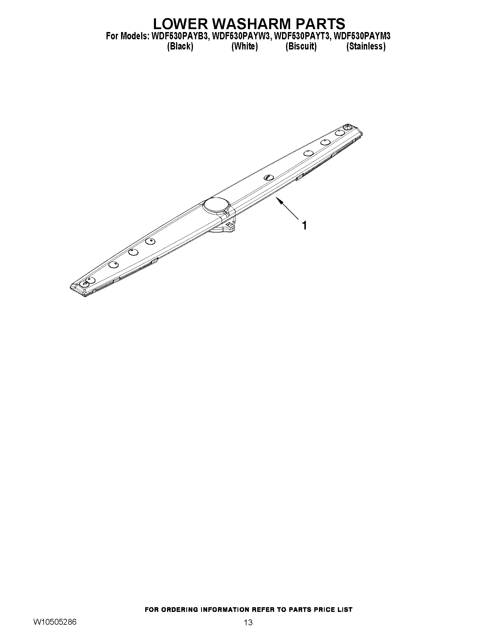 11 - LOWER WASHARM PARTS