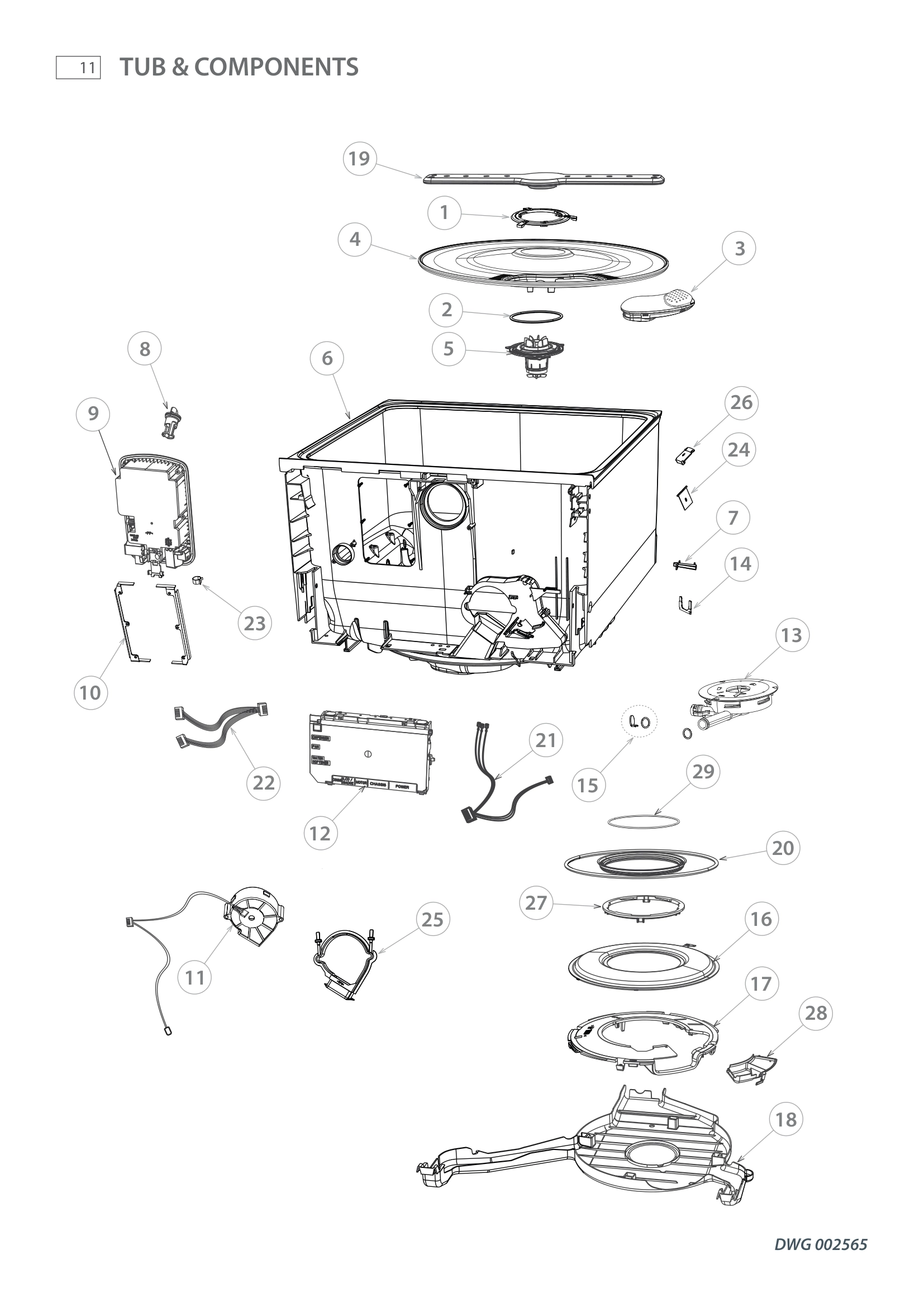 TUB & COMPONENTS