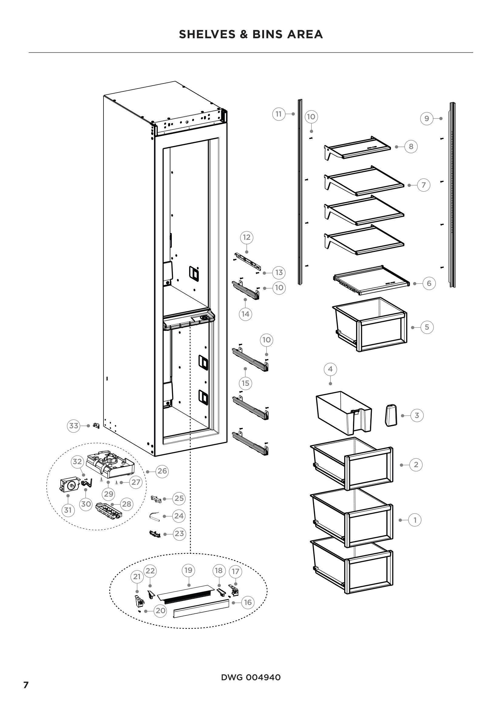 SHELVES & BINS AREA