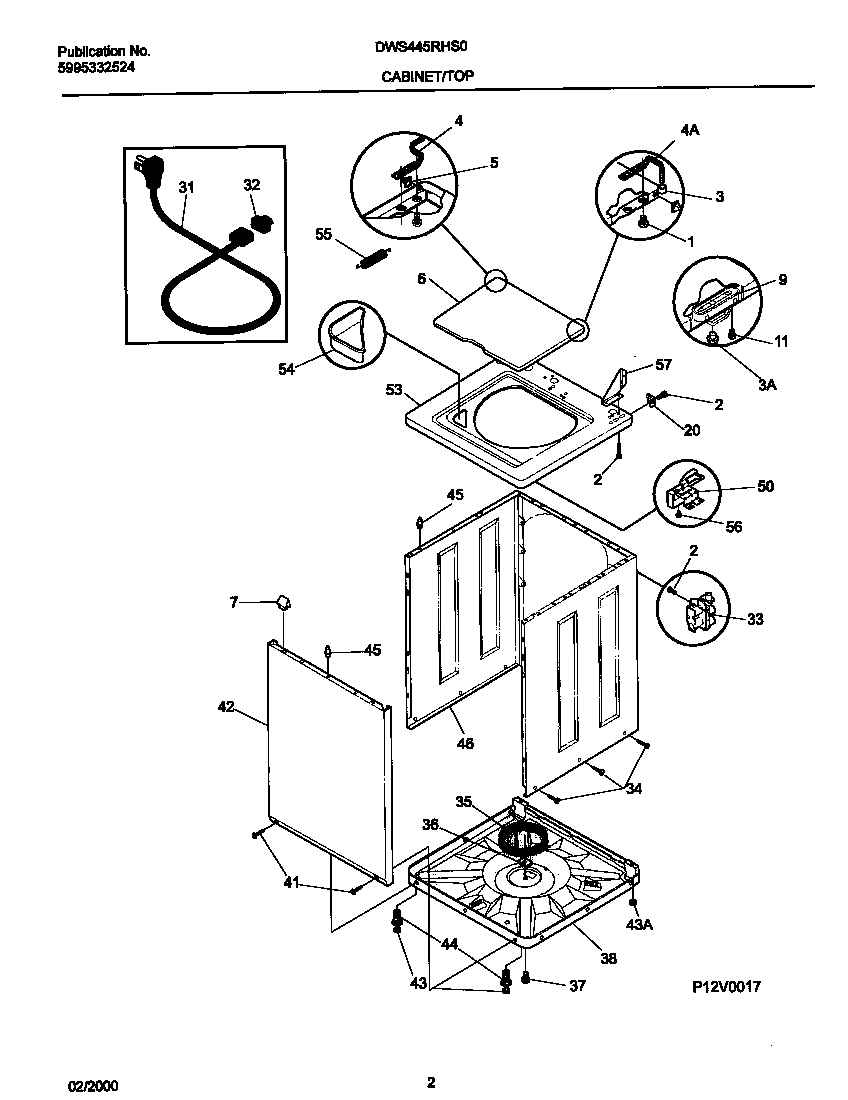 02 - P12L0021 WSHR CAB,TOP
