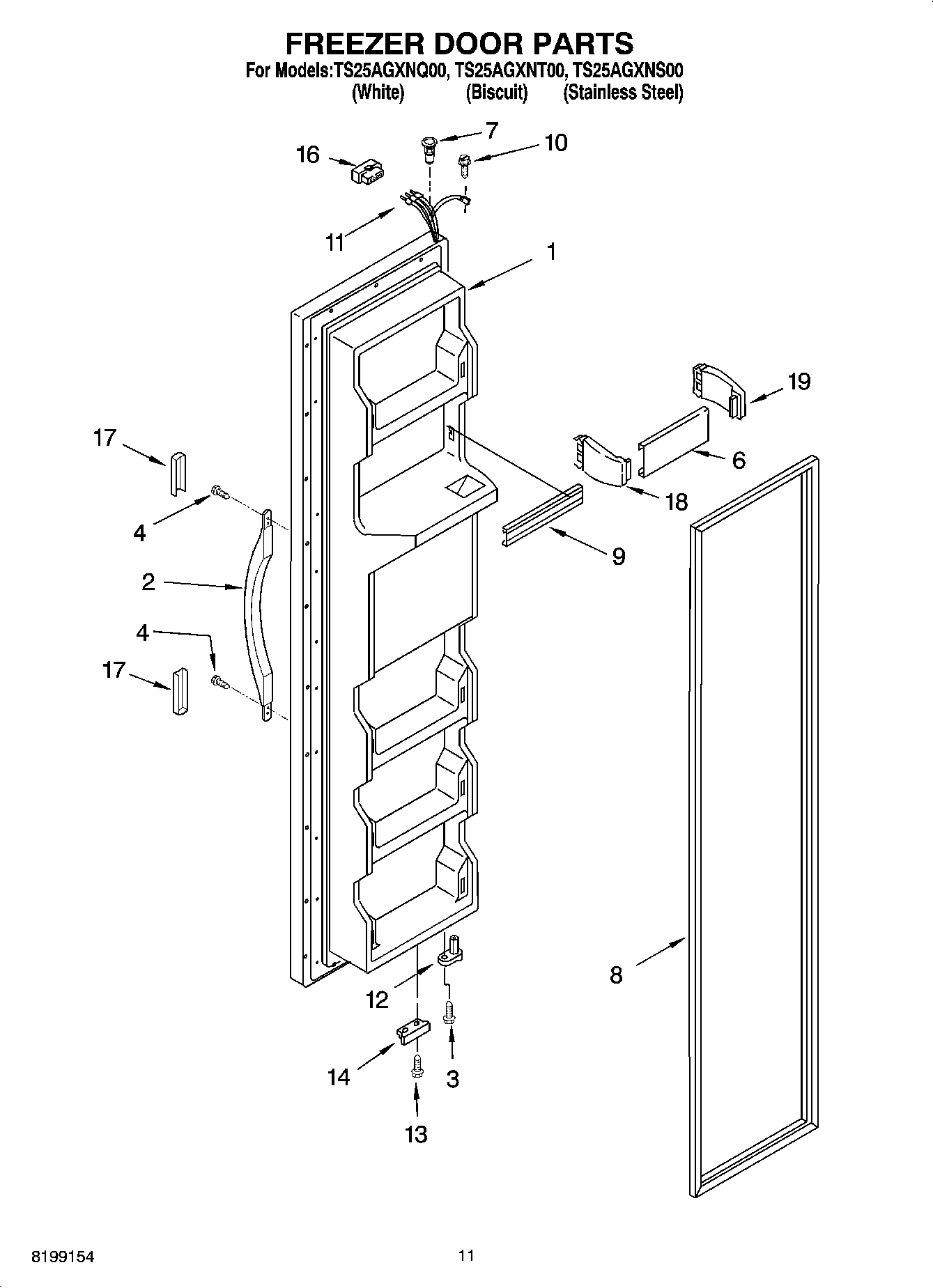 07 - FREEZER DOOR PARTS