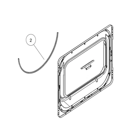WW02L00145 Fisher & Paykel Laundry Door Gaske