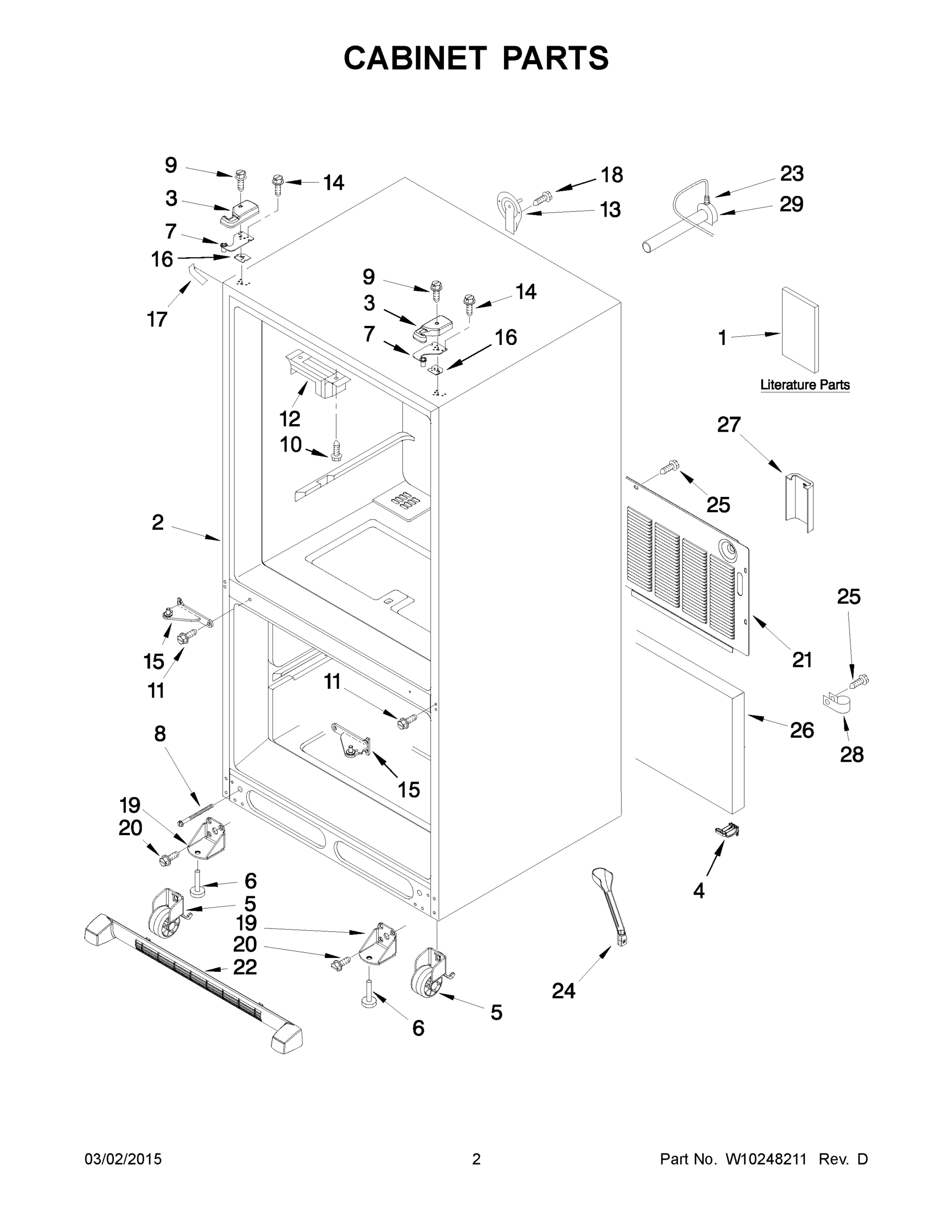 02 - CABINET PARTS