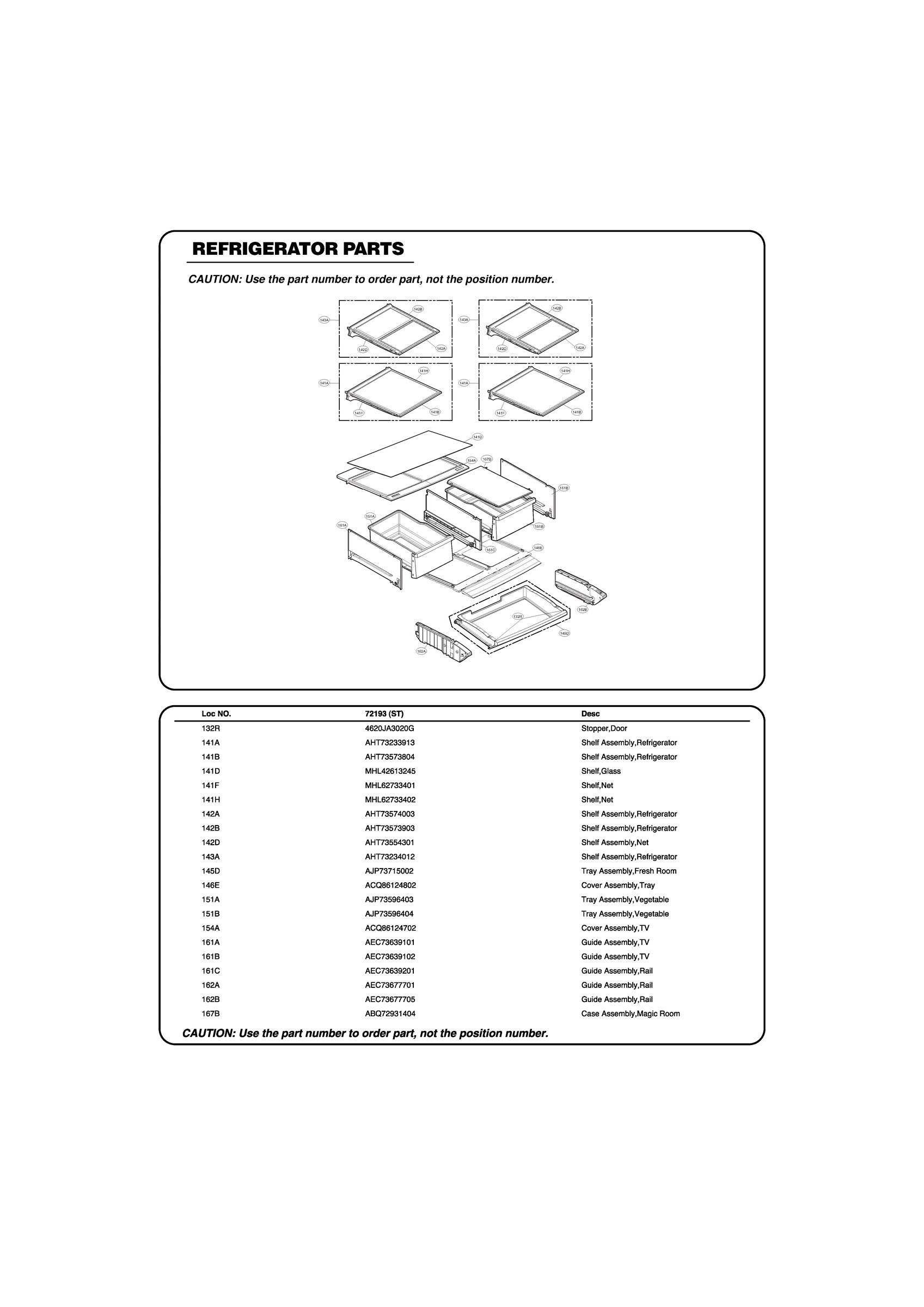 REFRIGERATOR PARTS