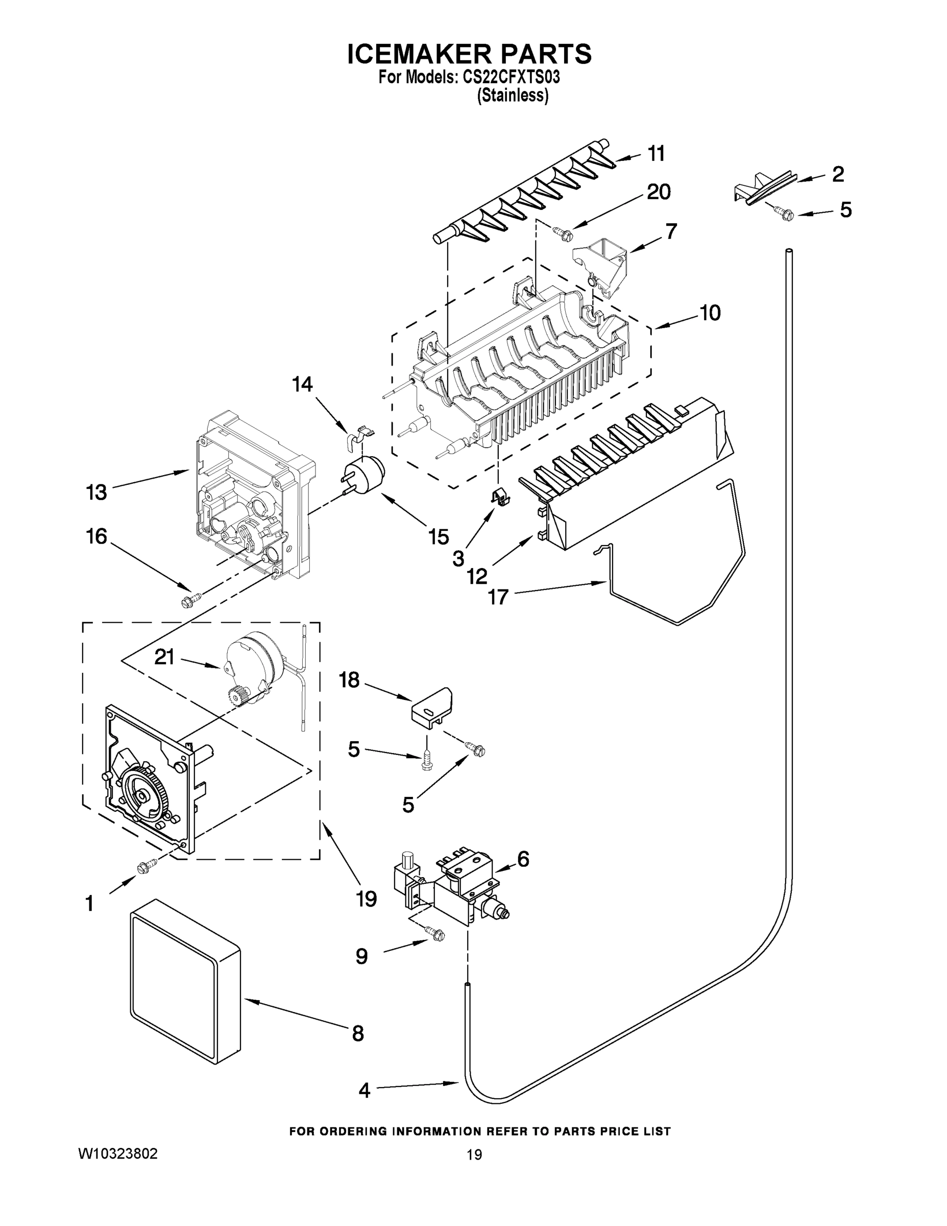 12 - ICEMAKER PARTS