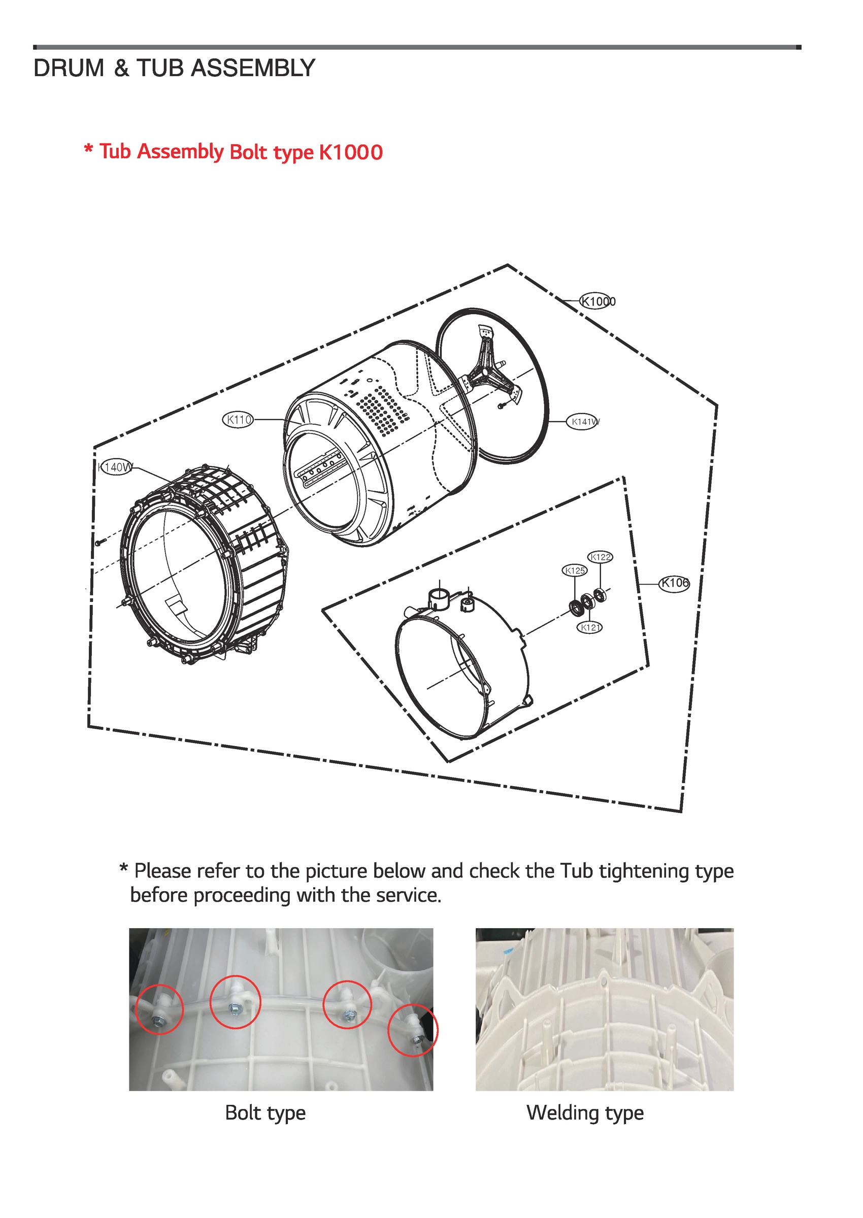 DRUM & TUB ASSEMBLY