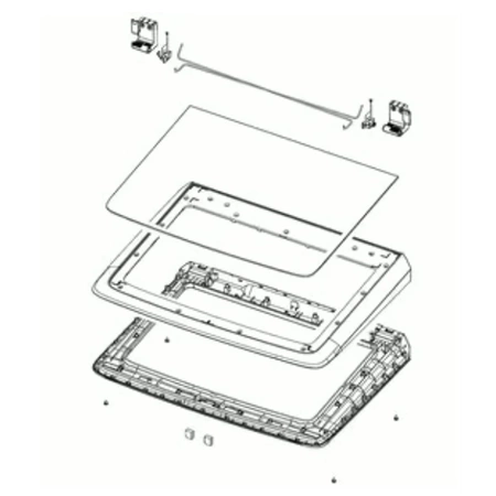 DC97-21510F Samsung Lid Assembly T.C WA7000R